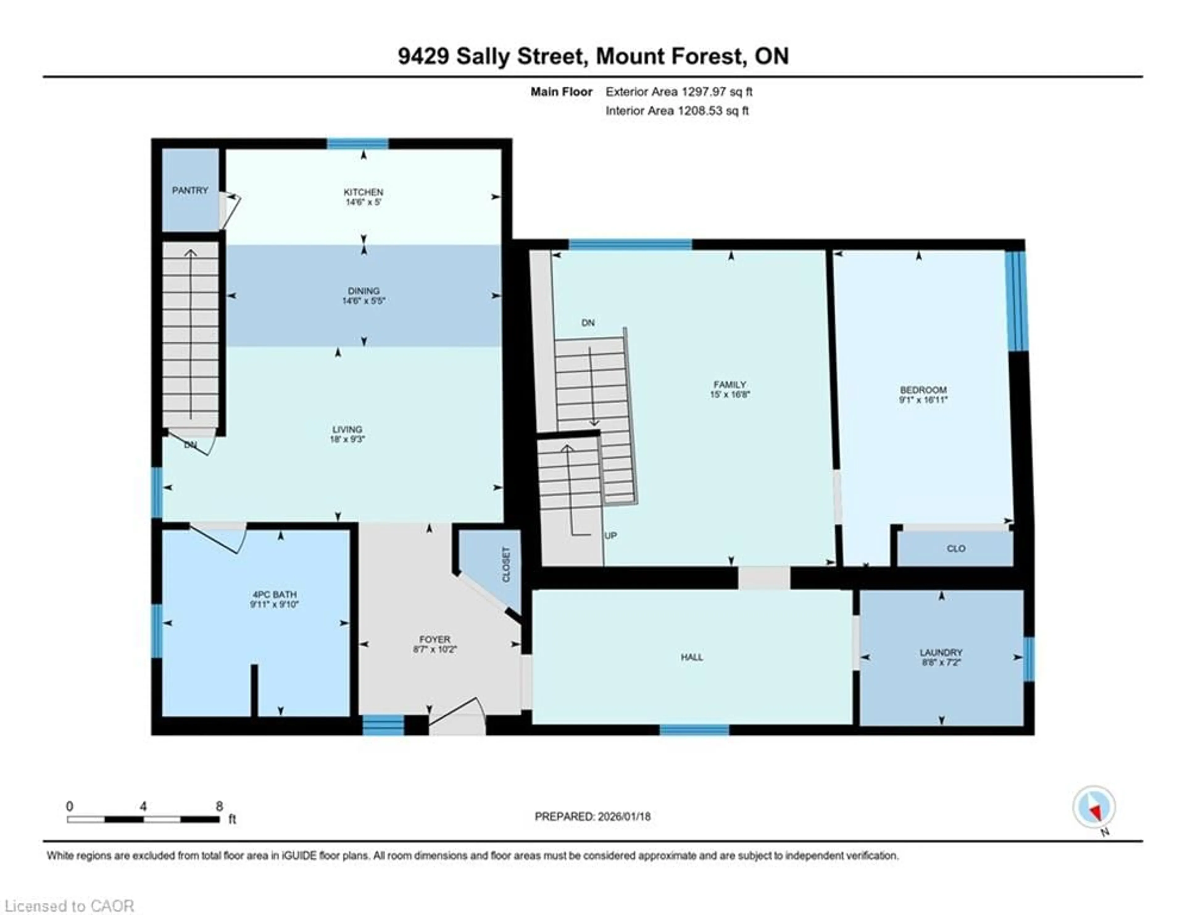 Floor plan for 9429 Sally St, Mount Forest Ontario N0G 2L0