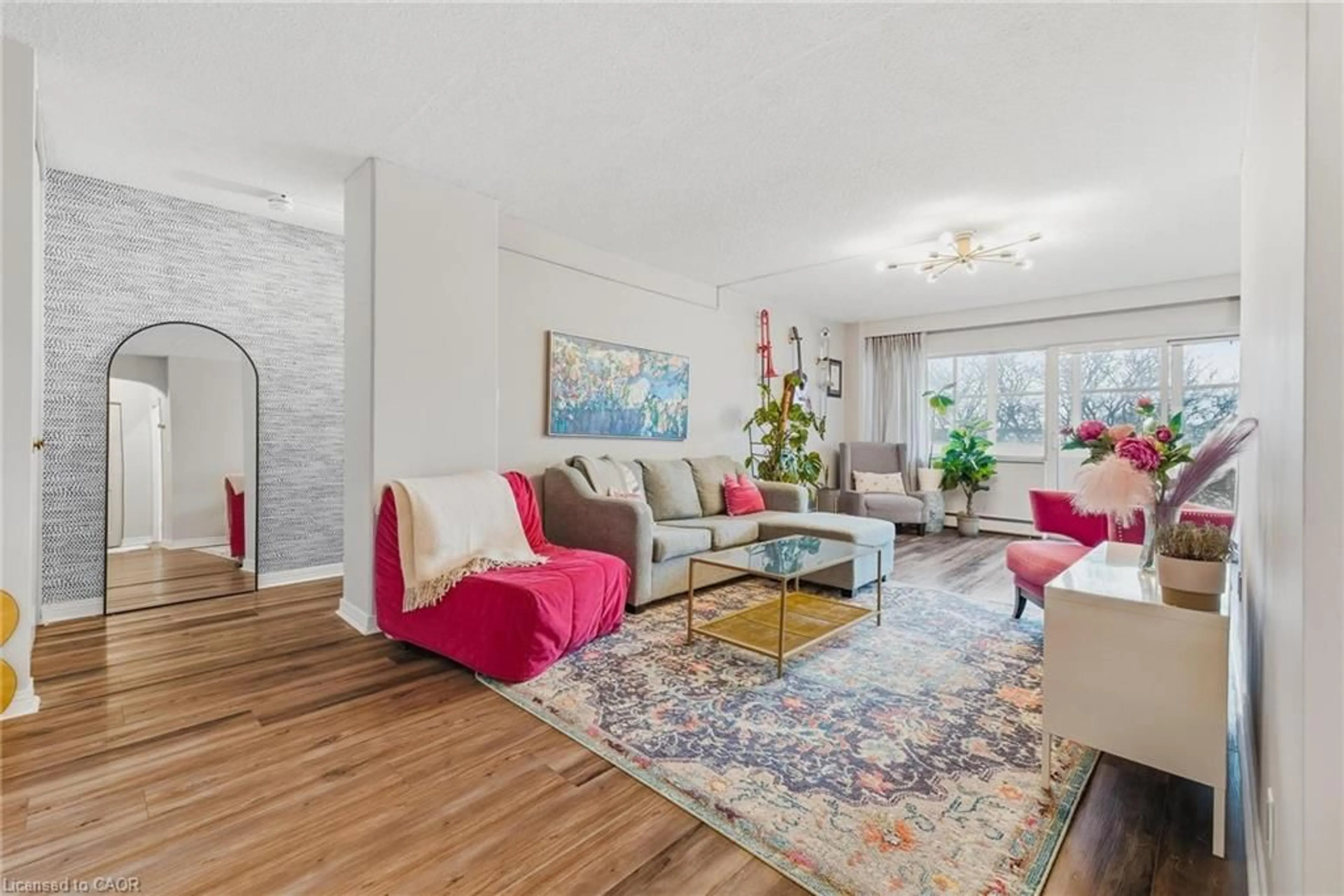 Living room with furniture, unknown for 45 Westmount Rd #302, Waterloo Ontario N2L 2R3