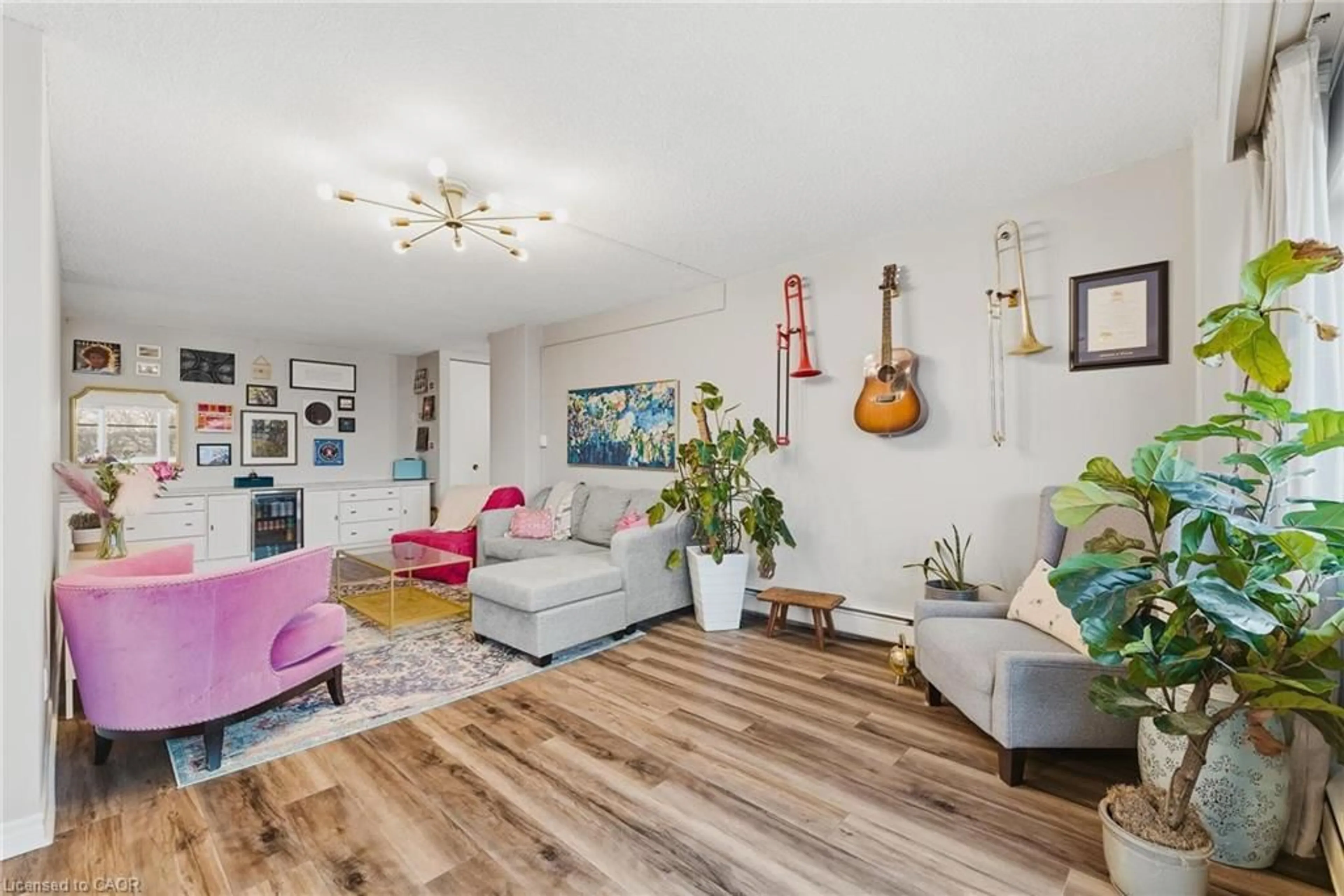 Living room with furniture, unknown for 45 Westmount Rd #302, Waterloo Ontario N2L 2R3