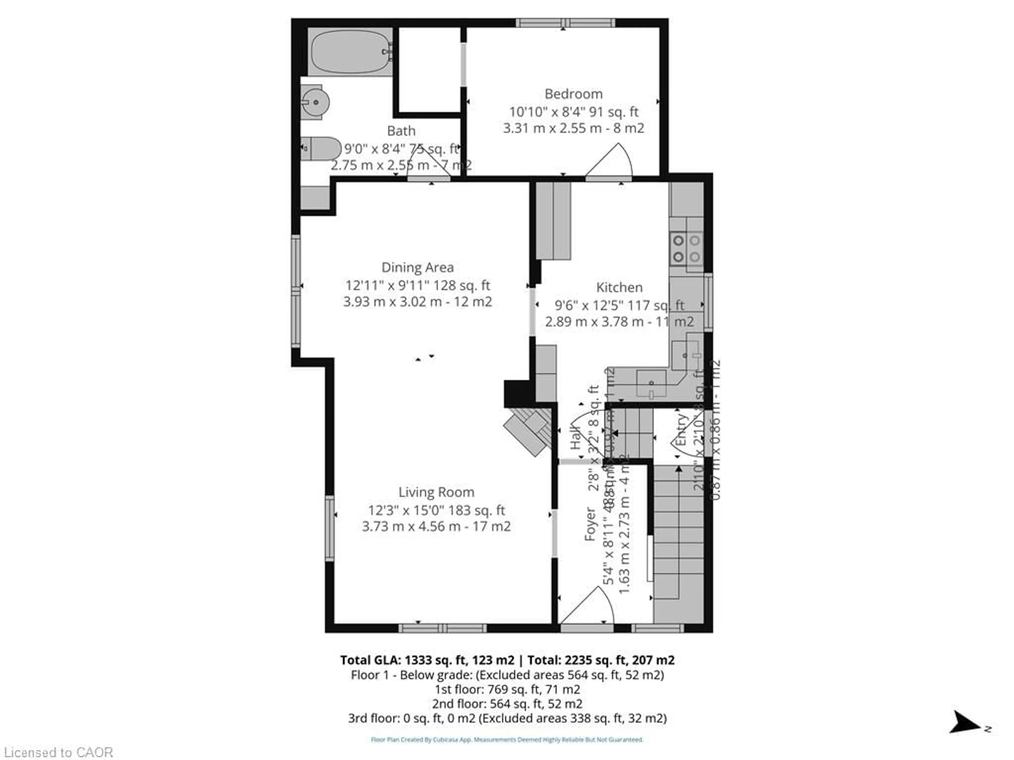 Floor plan for 388 College Ave, Simcoe Ontario N3Y 4G9