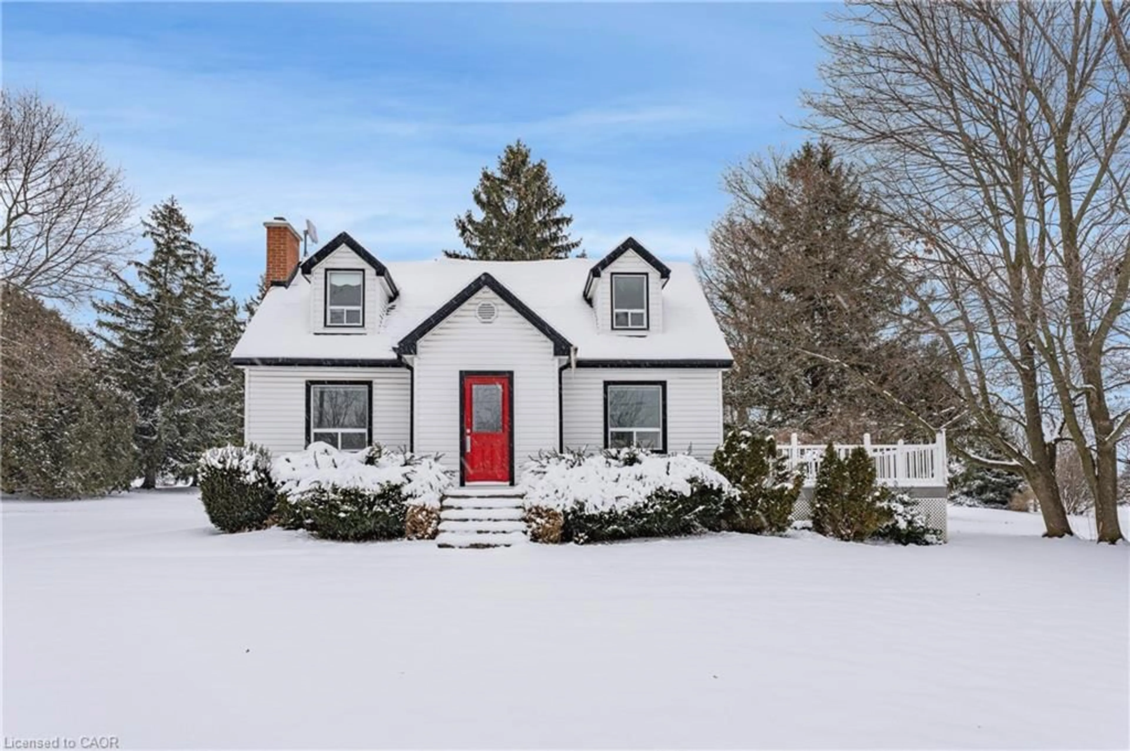 Home with vinyl exterior material, street for 303 Highway 5, St. George Ontario N0E 1N0