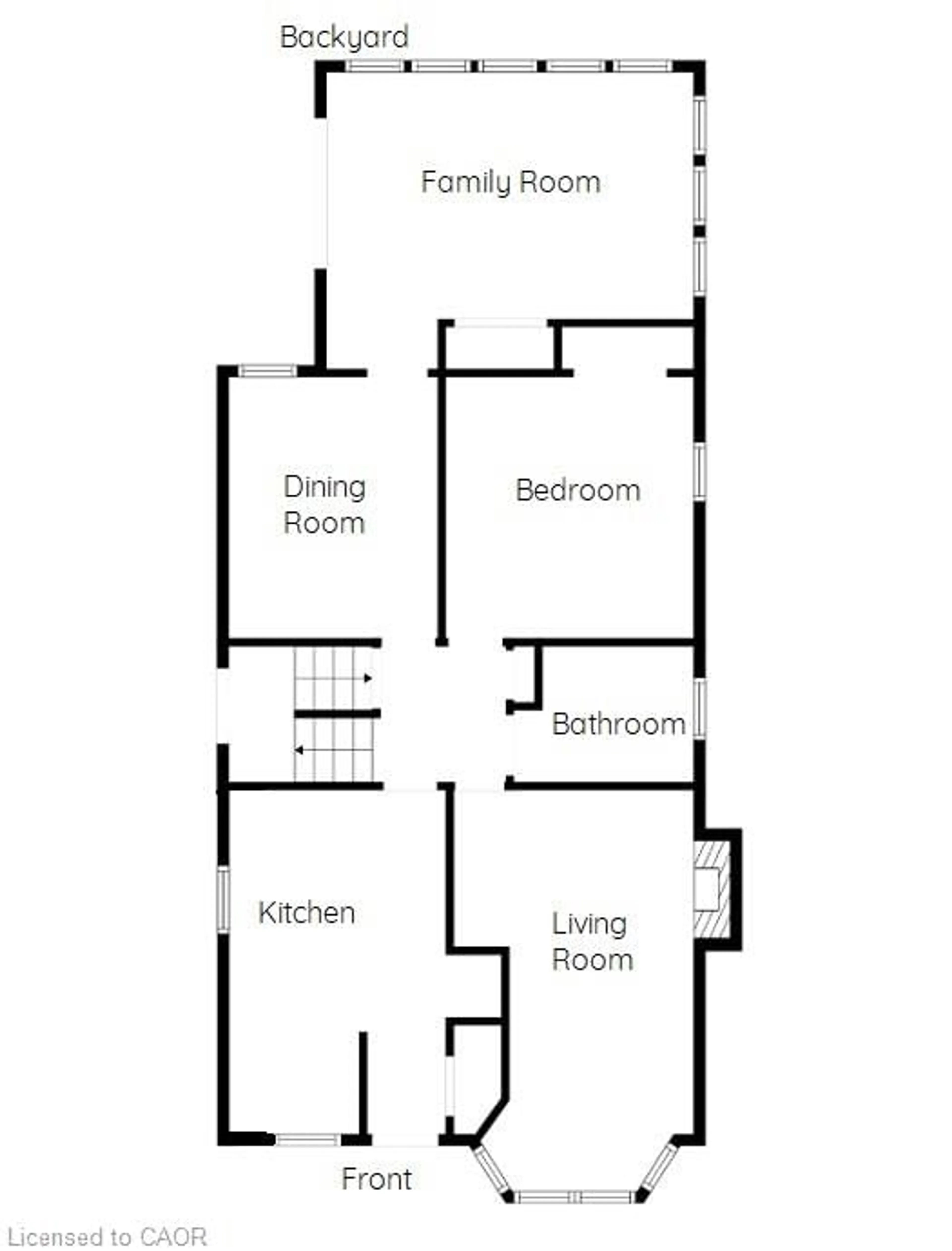 Floor plan for 36 Kipling Rd, Hamilton Ontario L8S 3X3