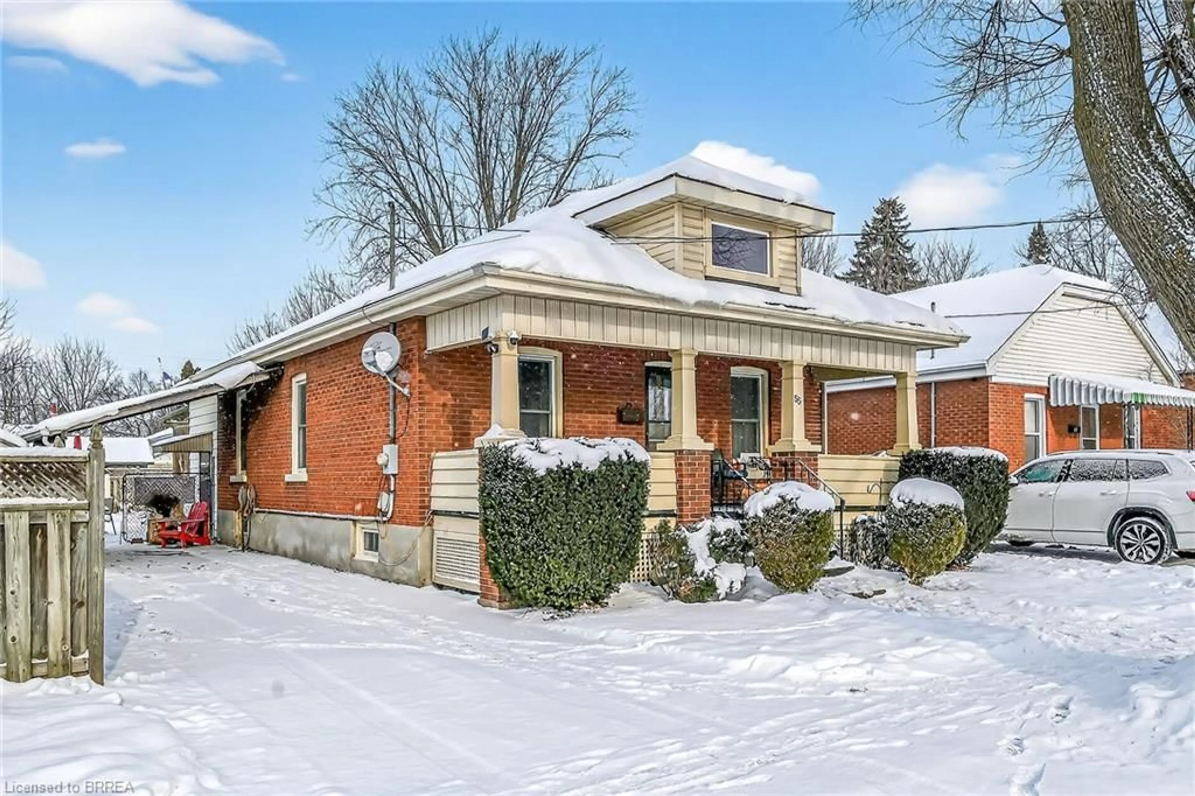 Home with brick exterior material, street for 55 Brunswick St, Brantford Ontario N3T 1E9