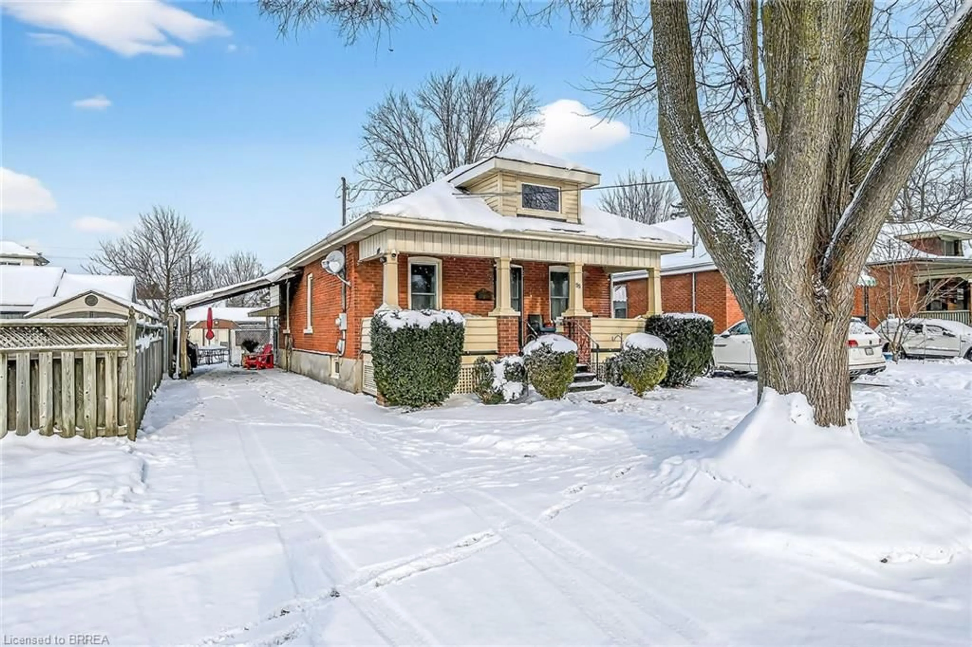 Home with brick exterior material, street for 55 Brunswick St, Brantford Ontario N3T 1E9