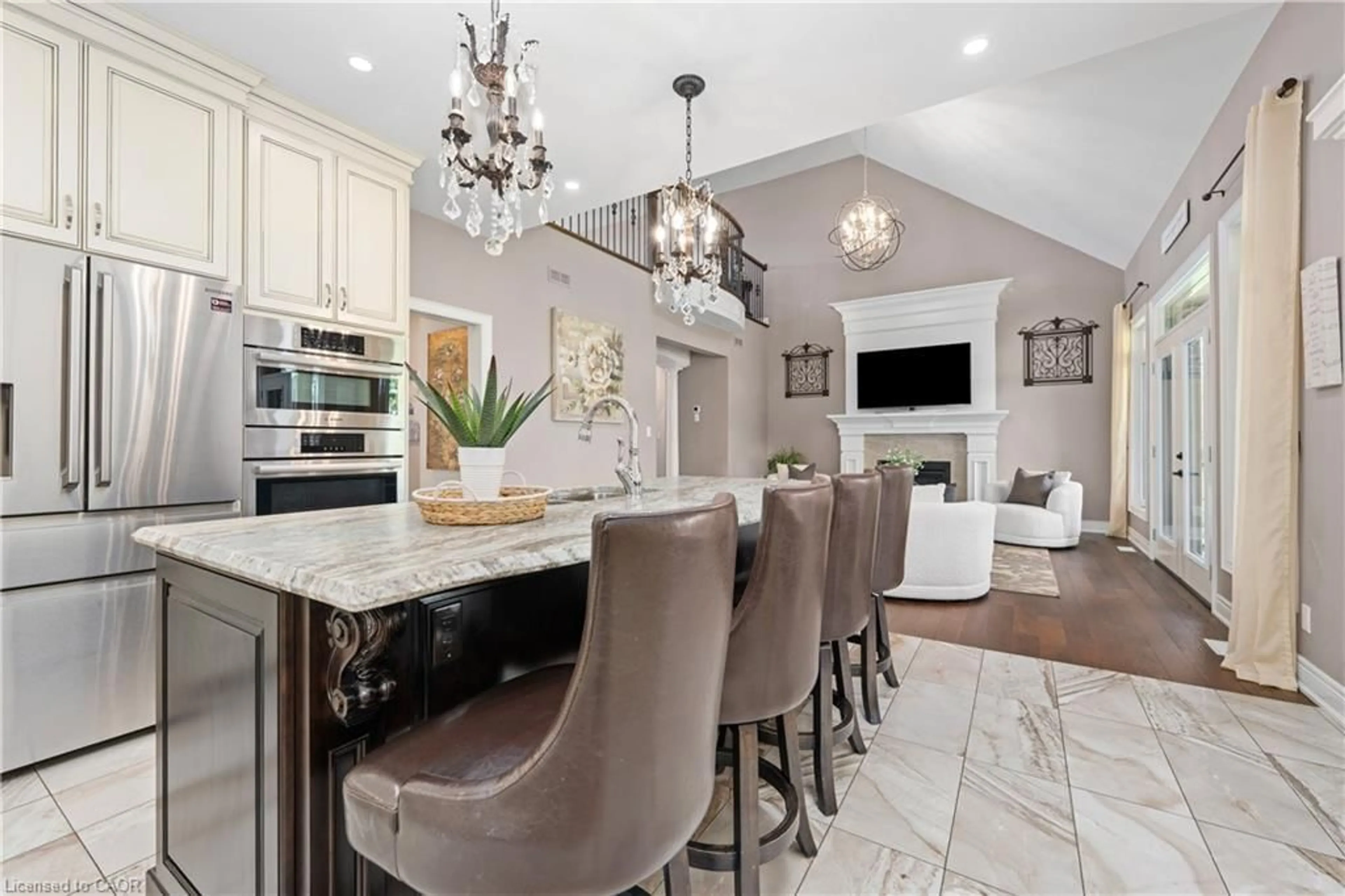 Open concept kitchen, ceramic/tile floor for 3545 Campden Rd #8, Campden Ontario L0R 1G0