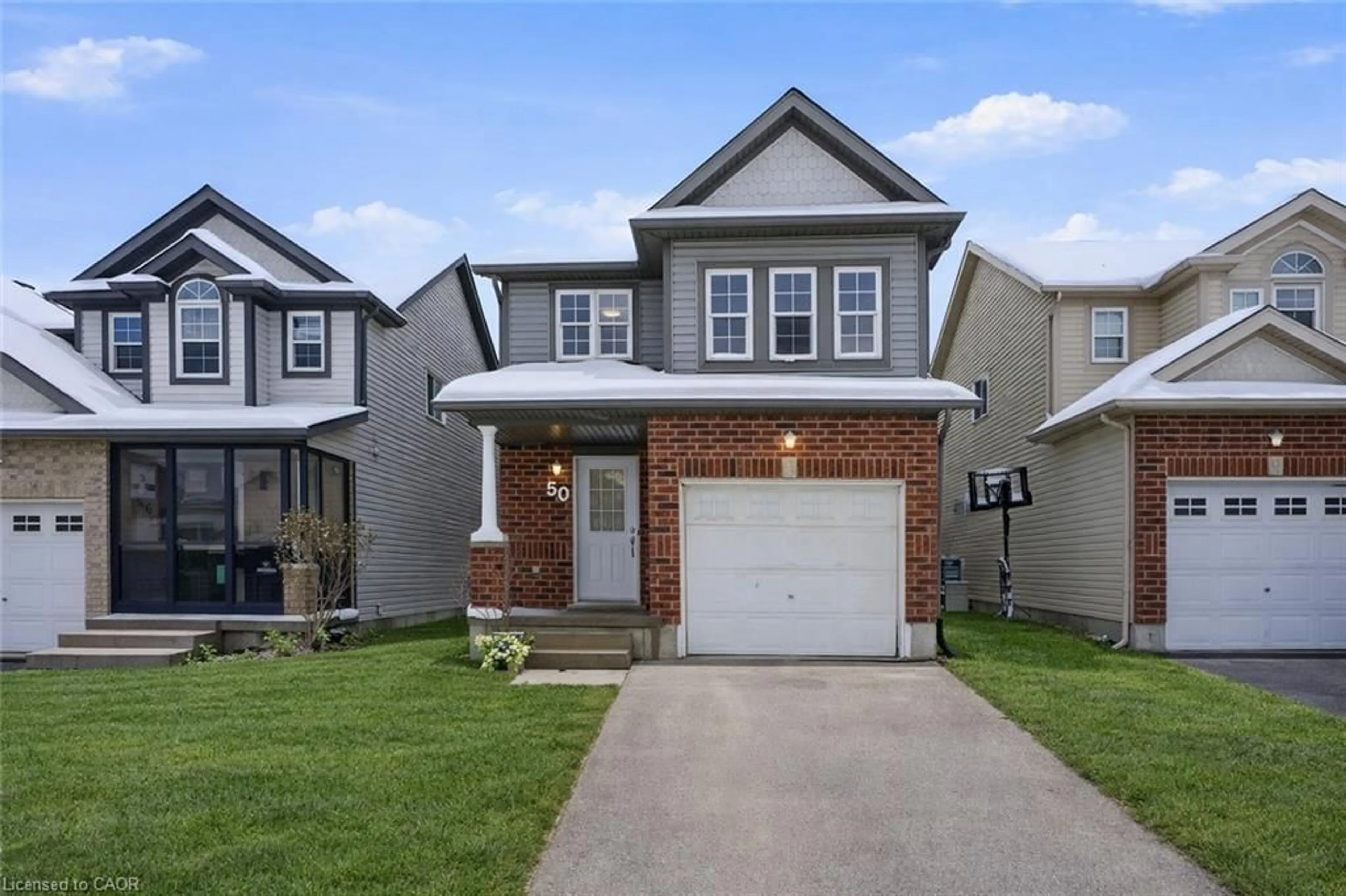 Home with brick exterior material, street for 50 Dahlia St, Kitchener Ontario N2E 4B1