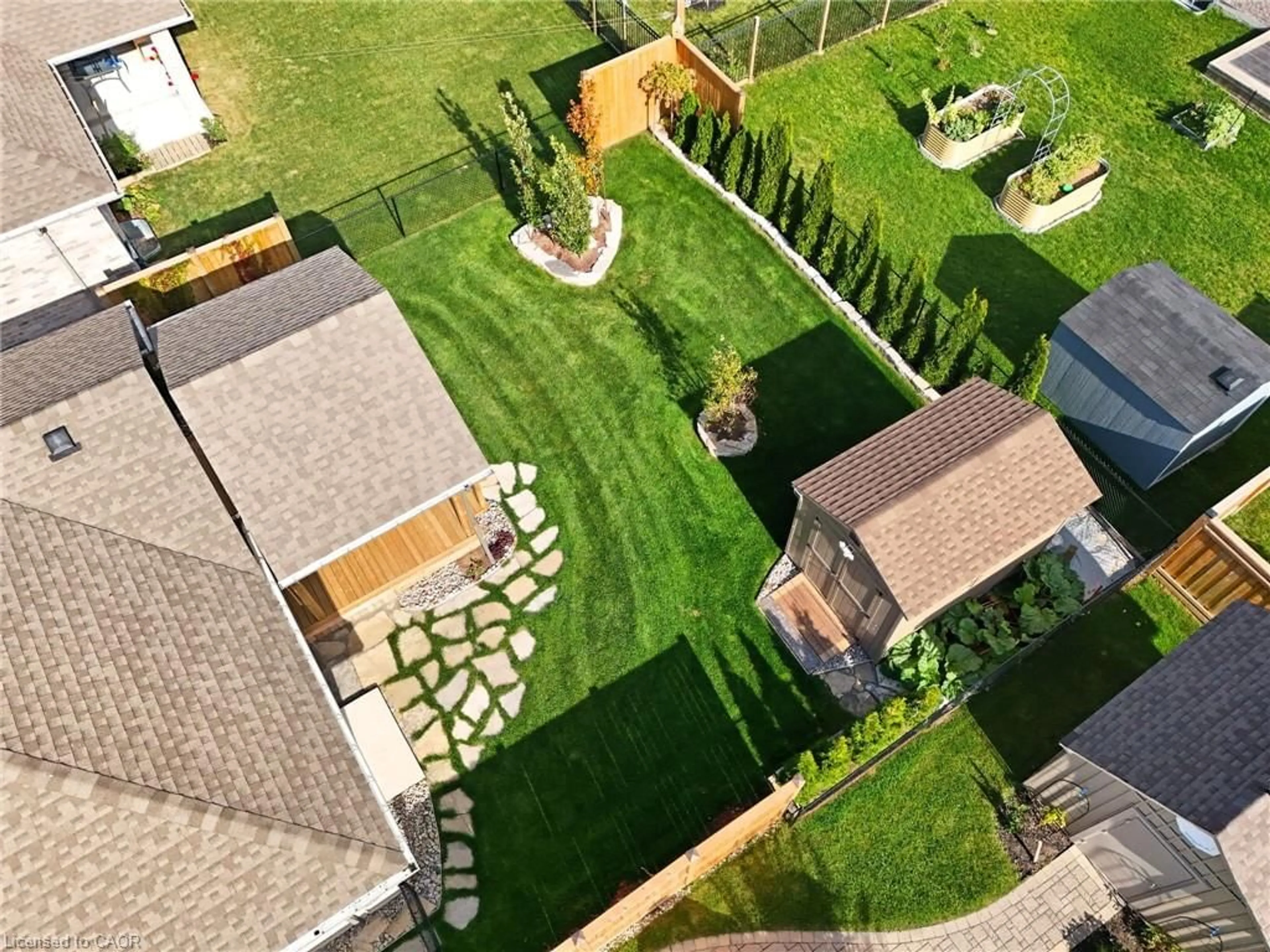 A pic from outside/outdoor area/front of a property/back of a property/a pic from drone, street for 16 Forbes Cres, Listowel Ontario N4W 0B3