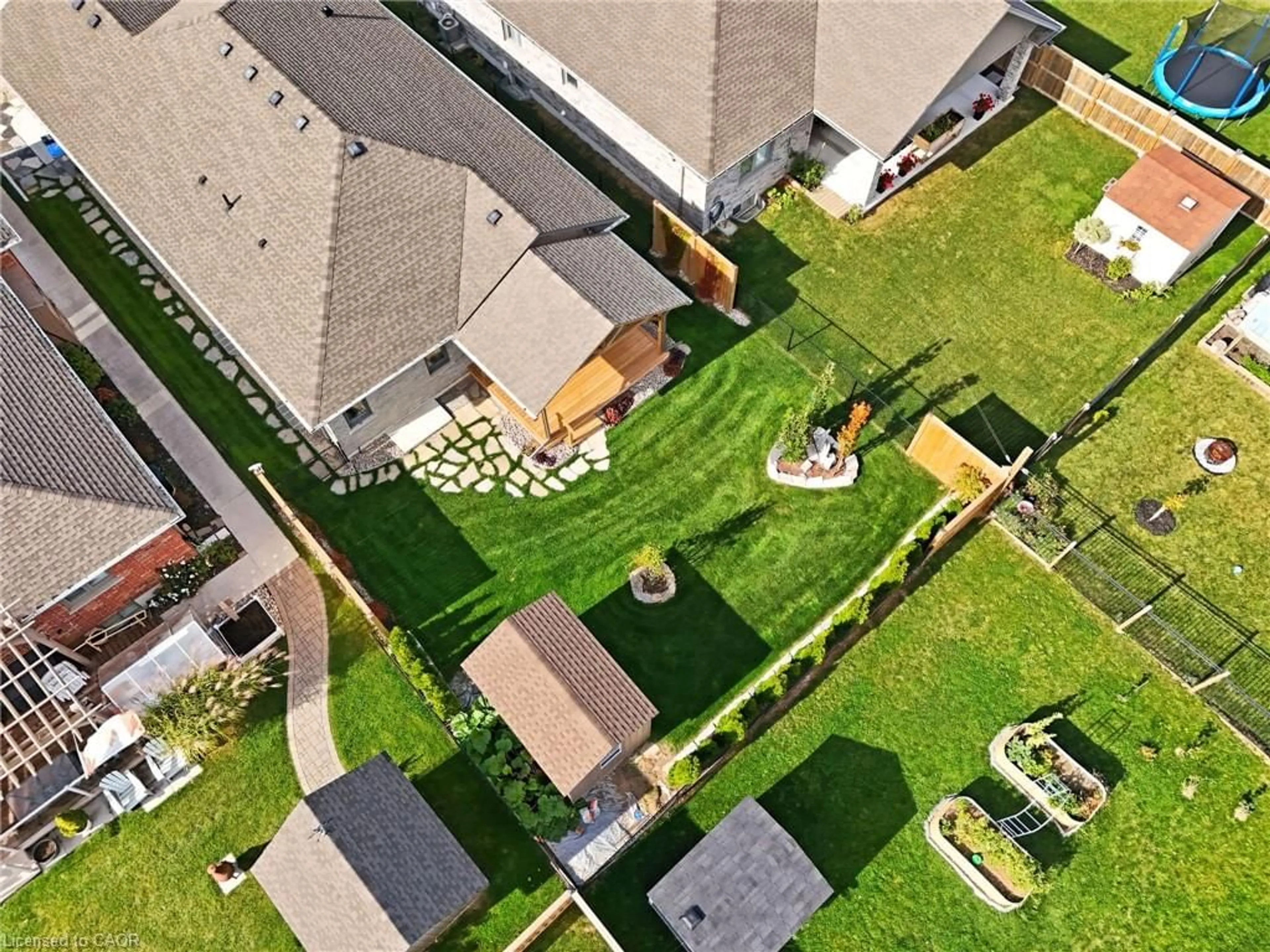 A pic from outside/outdoor area/front of a property/back of a property/a pic from drone, street for 16 Forbes Cres, Listowel Ontario N4W 0B3