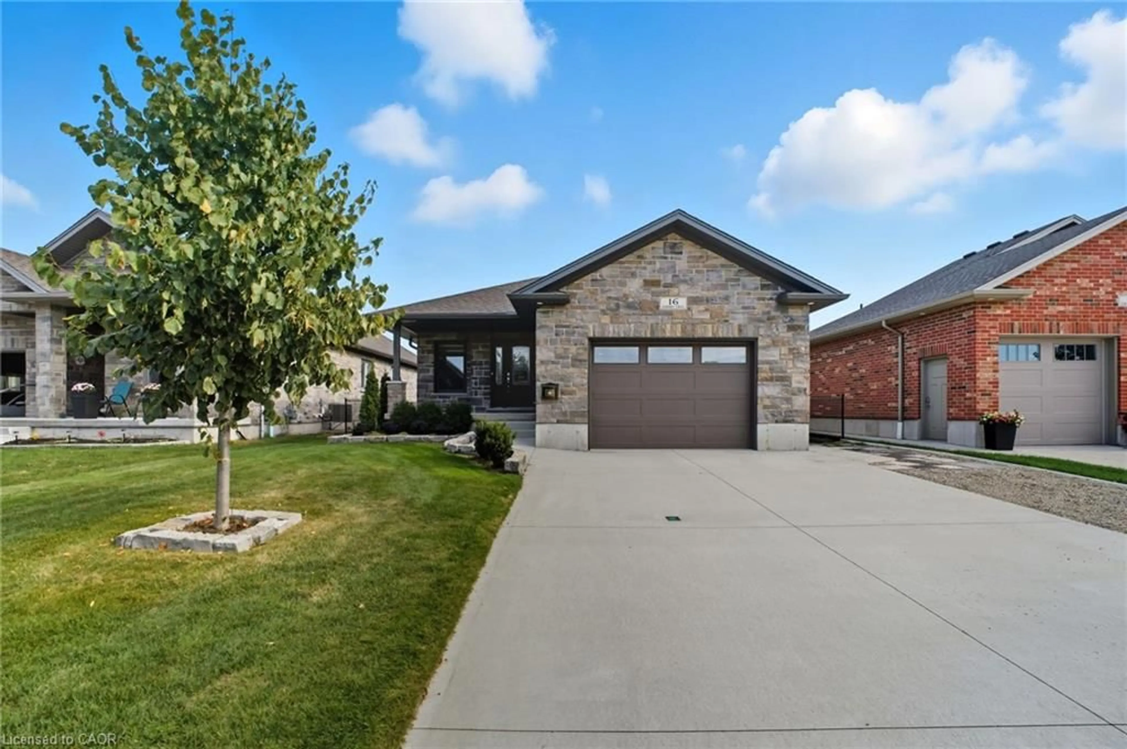 Home with brick exterior material, street for 16 Forbes Cres, Listowel Ontario N4W 0B3