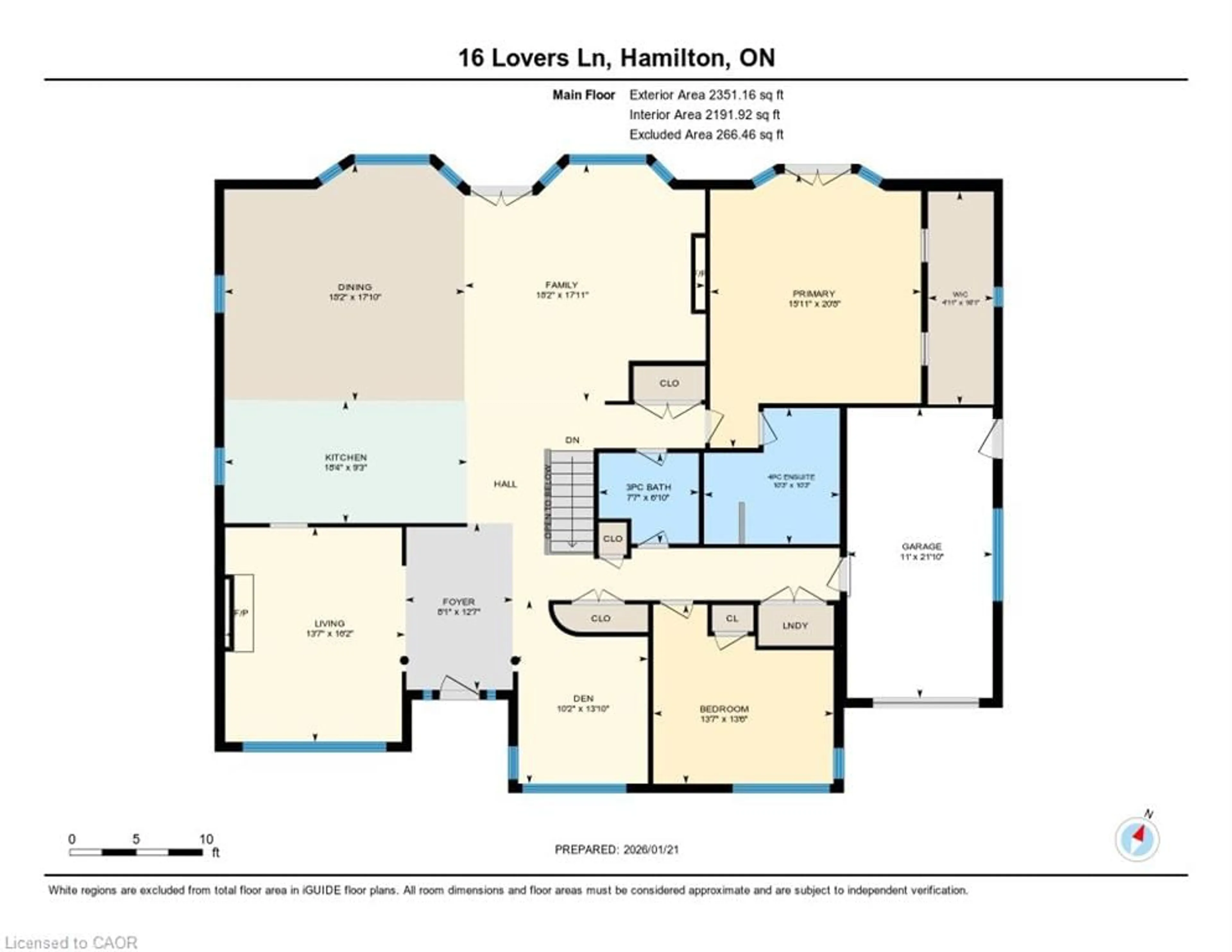 Floor plan for 16 Lovers Lane, Ancaster Ontario L9G 1G3
