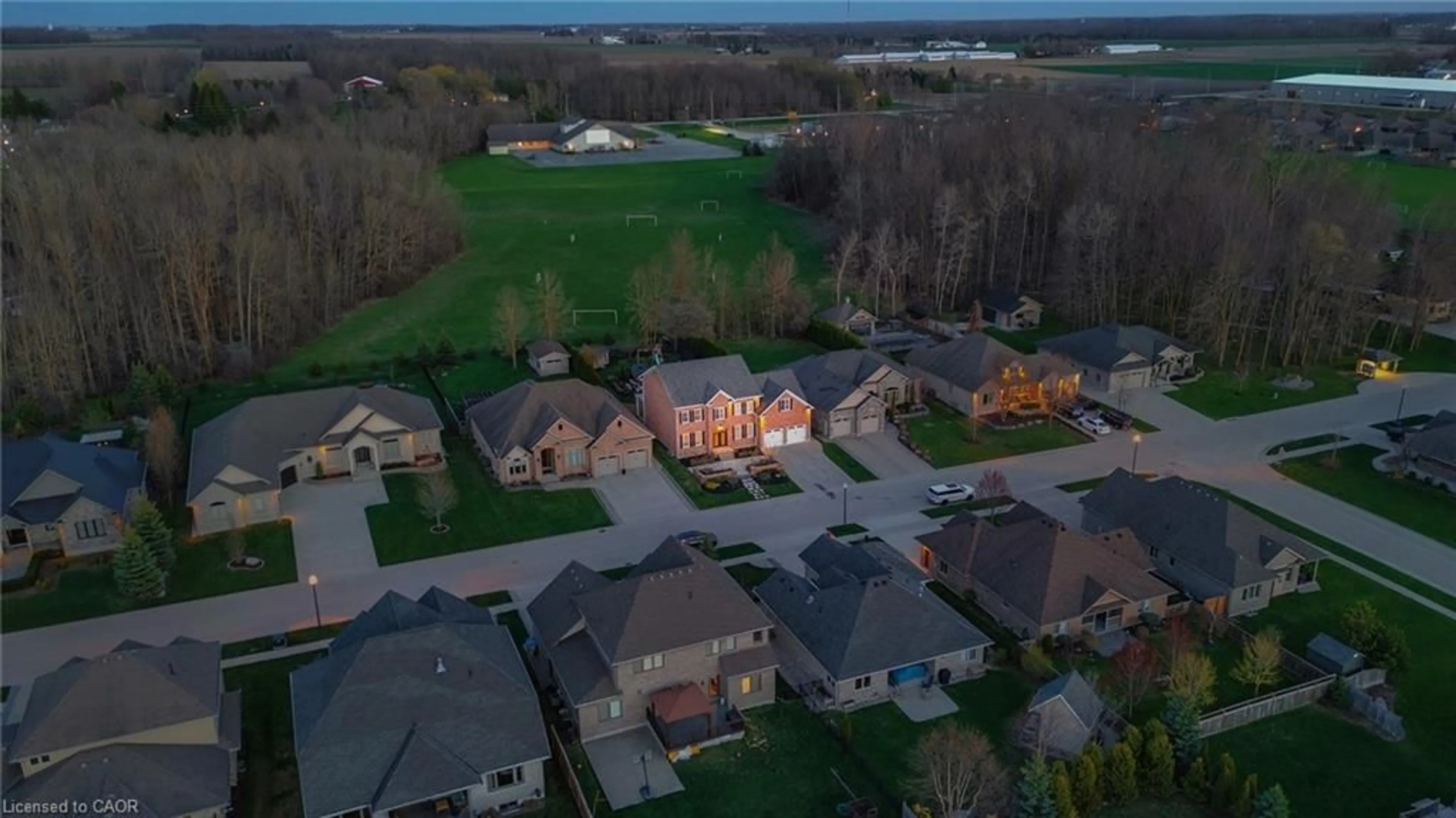 A pic from outside/outdoor area/front of a property/back of a property/a pic from drone, street for 880 Wood Dr, Listowel Ontario N4W 0B7