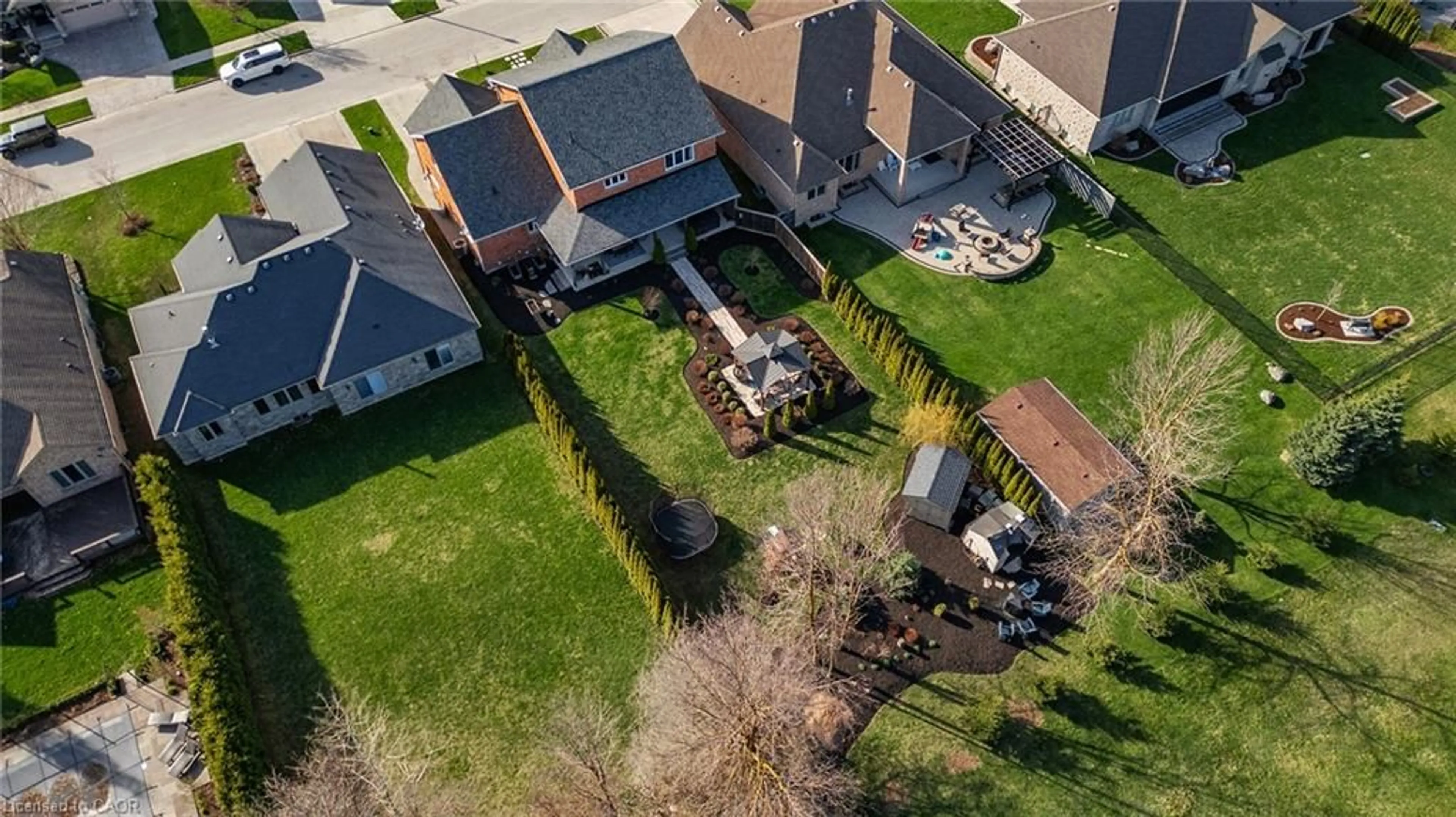 A pic from outside/outdoor area/front of a property/back of a property/a pic from drone, street for 880 Wood Dr, Listowel Ontario N4W 0B7