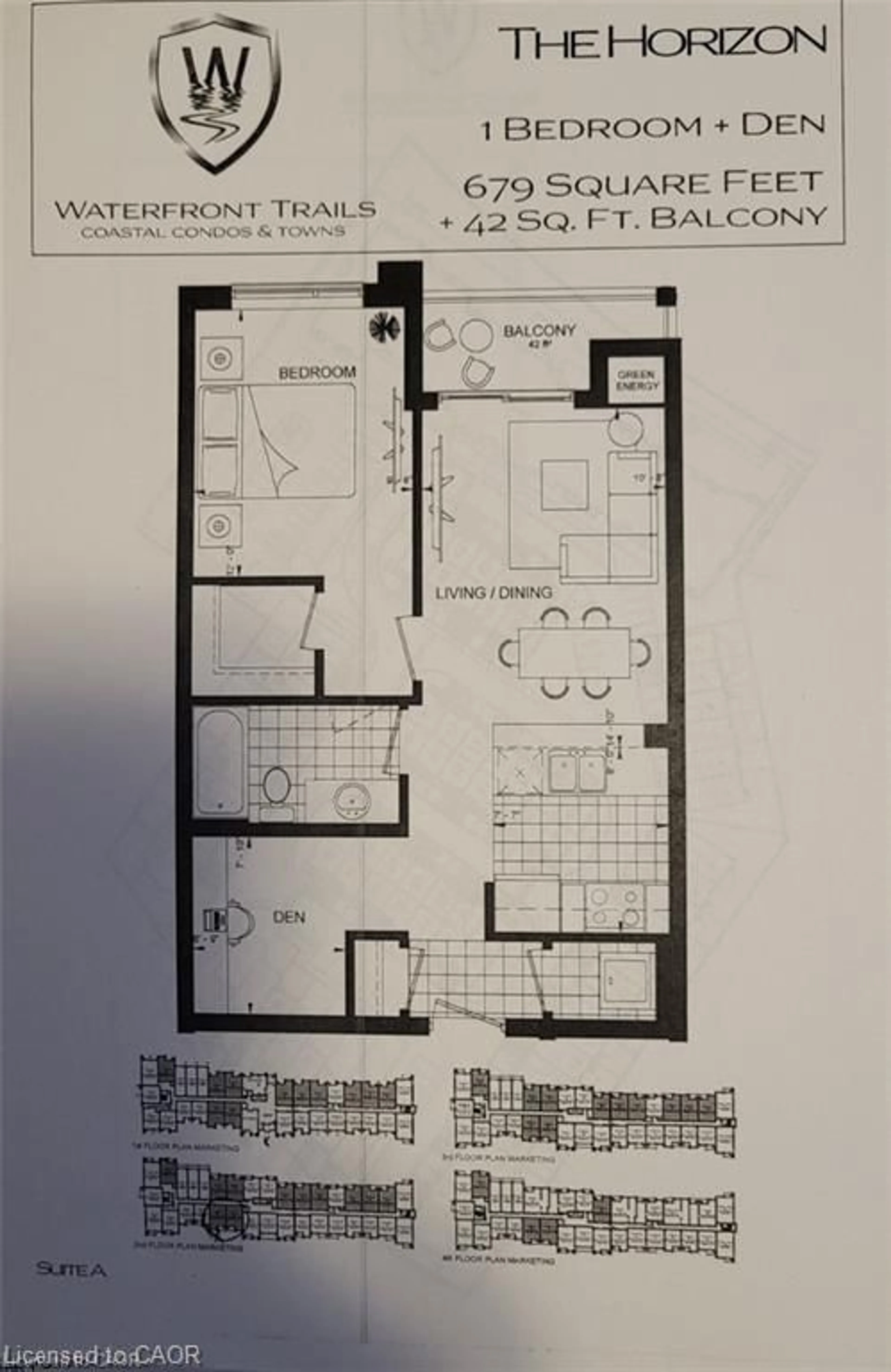 Floor plan for 35 Southshore Cres #221, Stoney Creek Ontario L8E 0J2