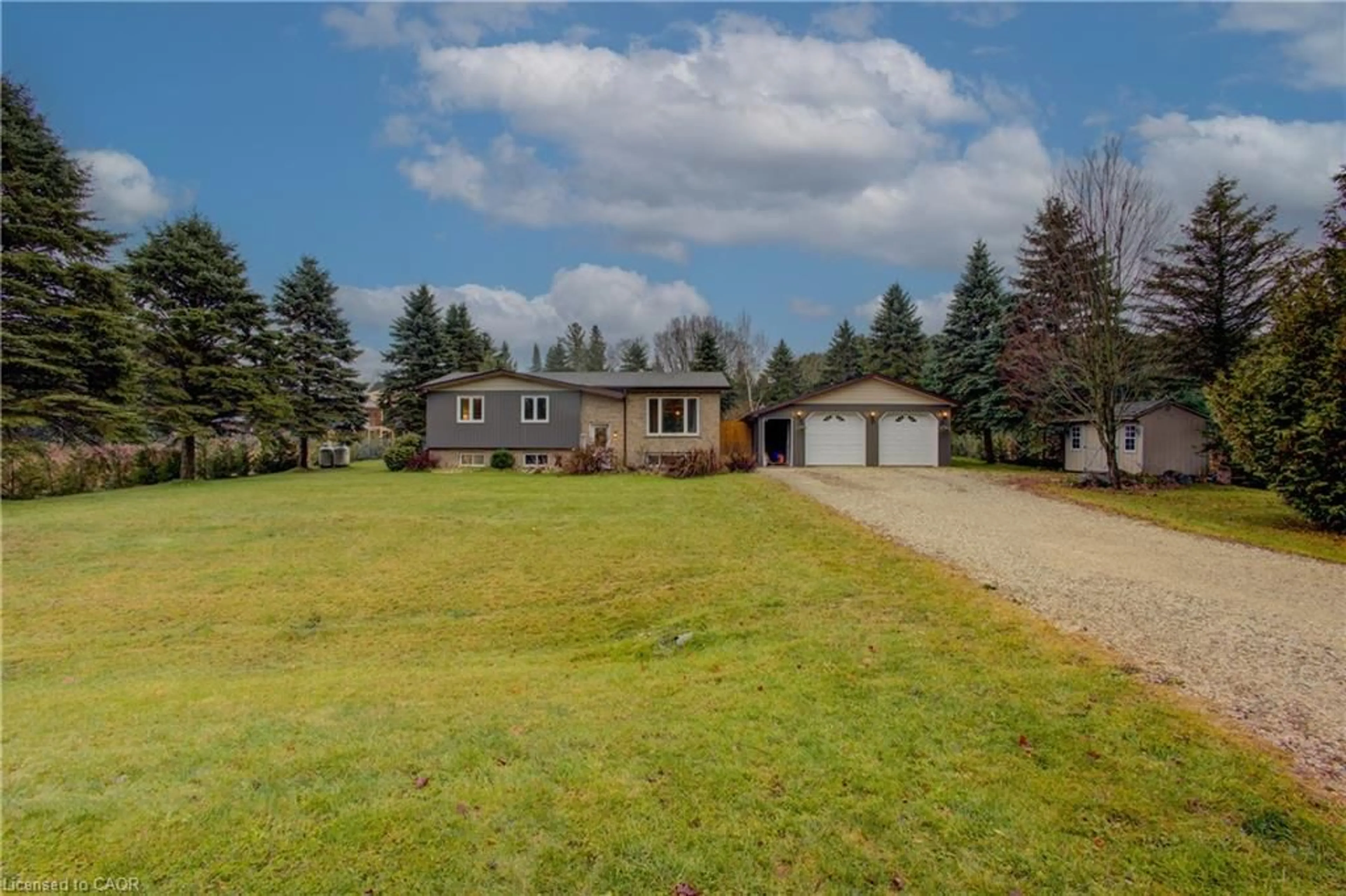 A pic from outside/outdoor area/front of a property/back of a property/a pic from drone, street for 230 Saugeen St, Grey Highlands Ontario N0C 1K0