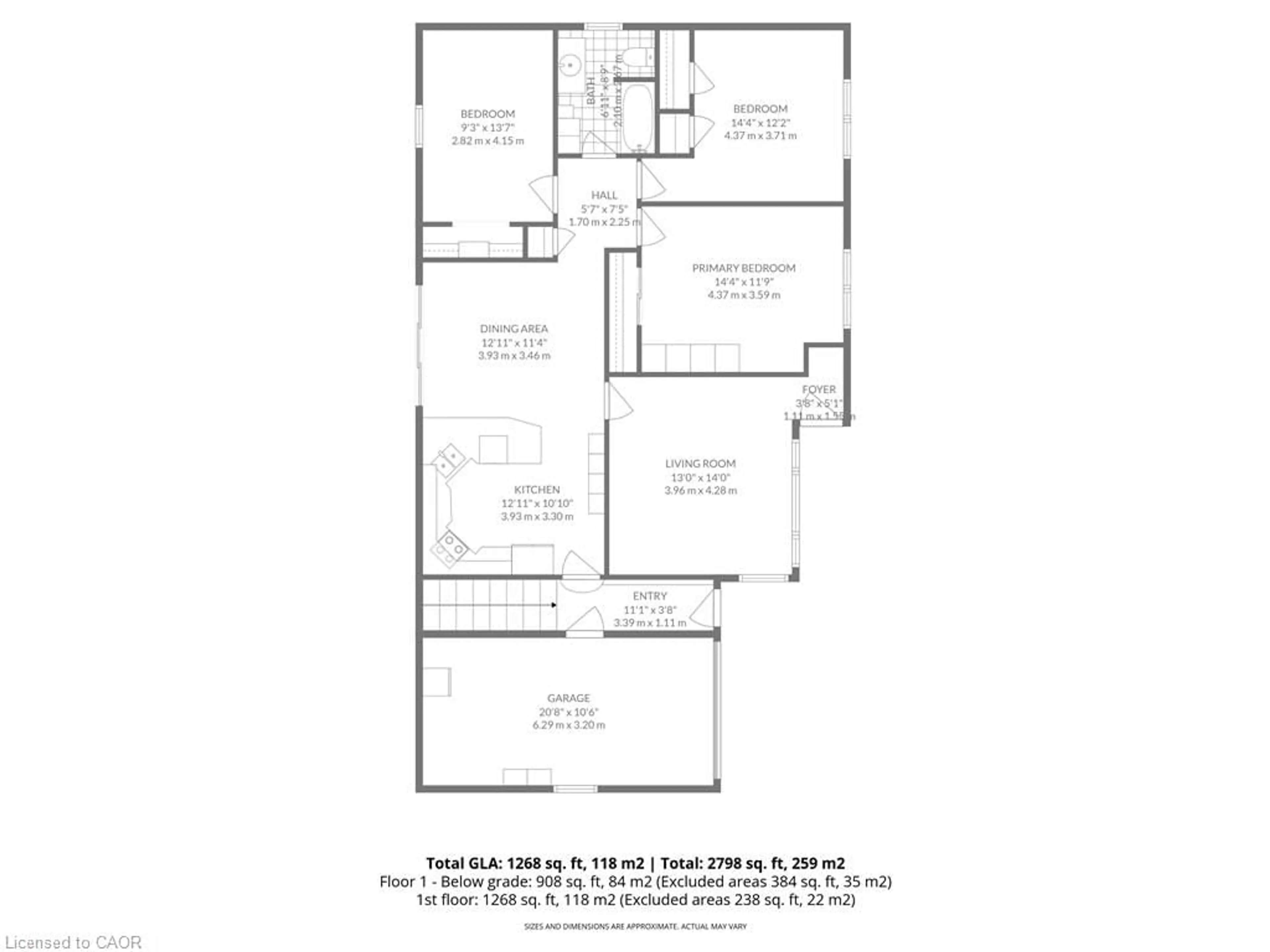 Floor plan for 456 Churchill Ave, Delhi Ontario N4B 2P9