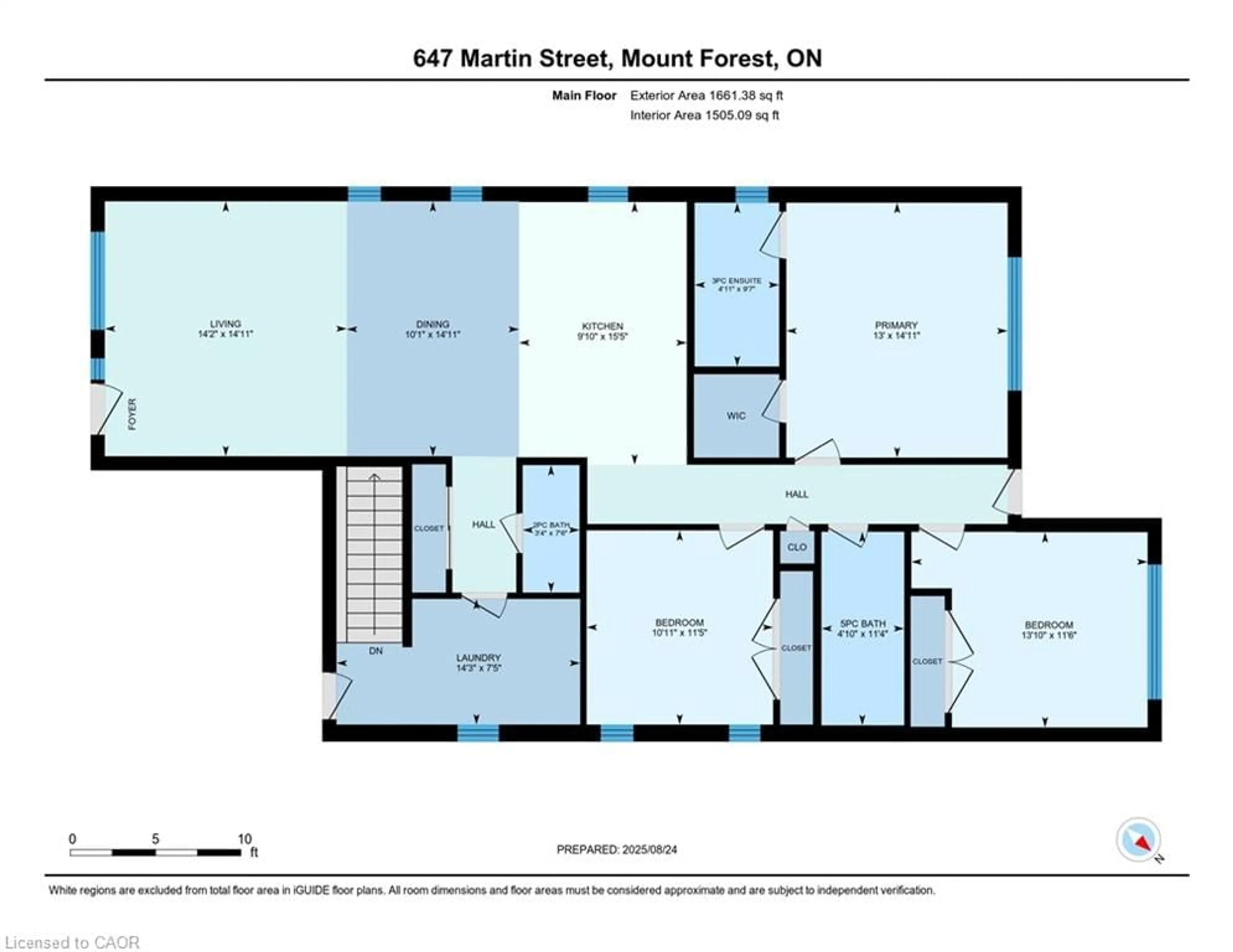 Floor plan for 647 Martin St, Mount Forest Ontario N0G 2L3