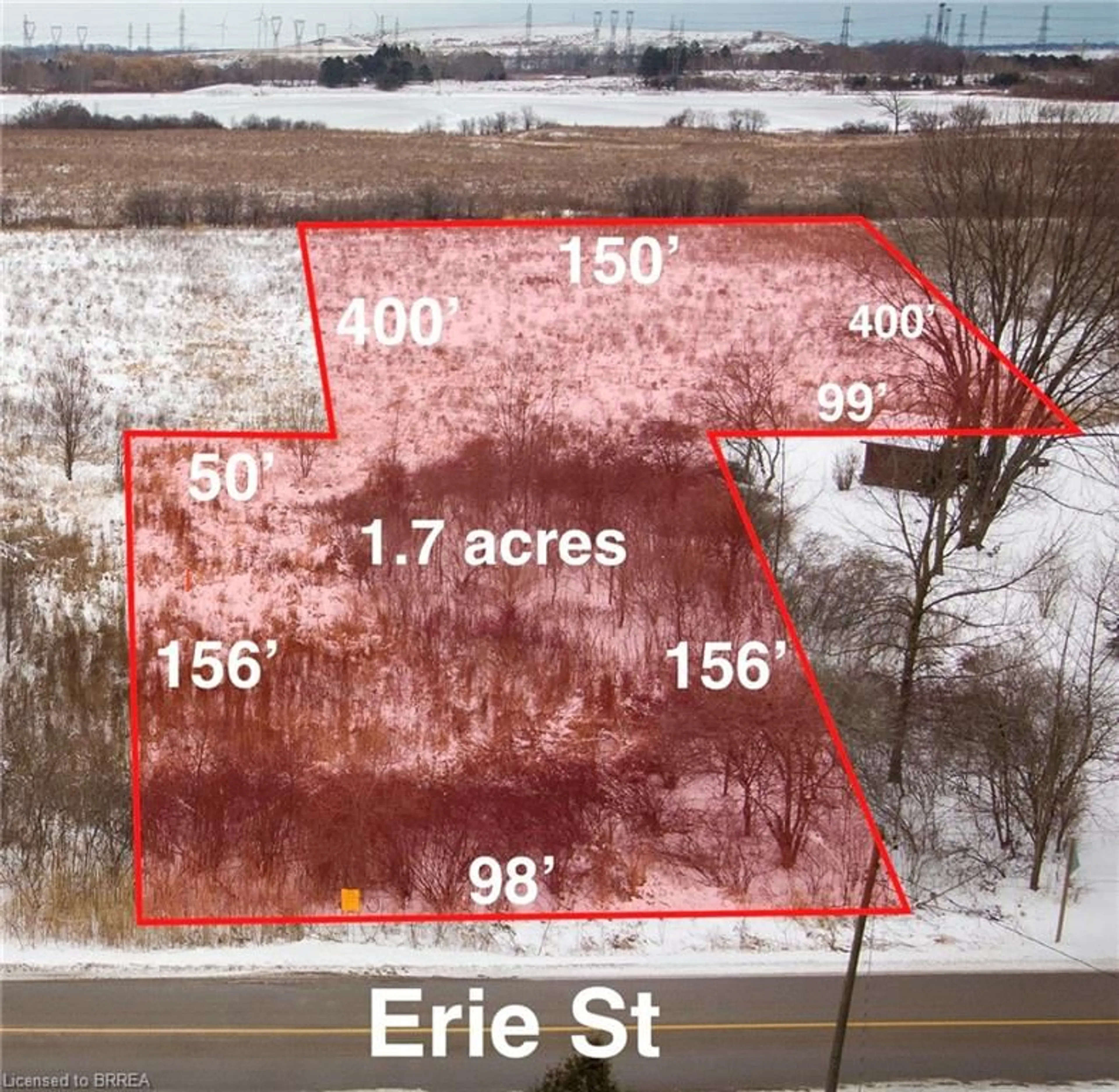 A pic from outside/outdoor area/front of a property/back of a property/a pic from drone, street for 158 Erie St, Nanticoke Ontario N0A 1L0