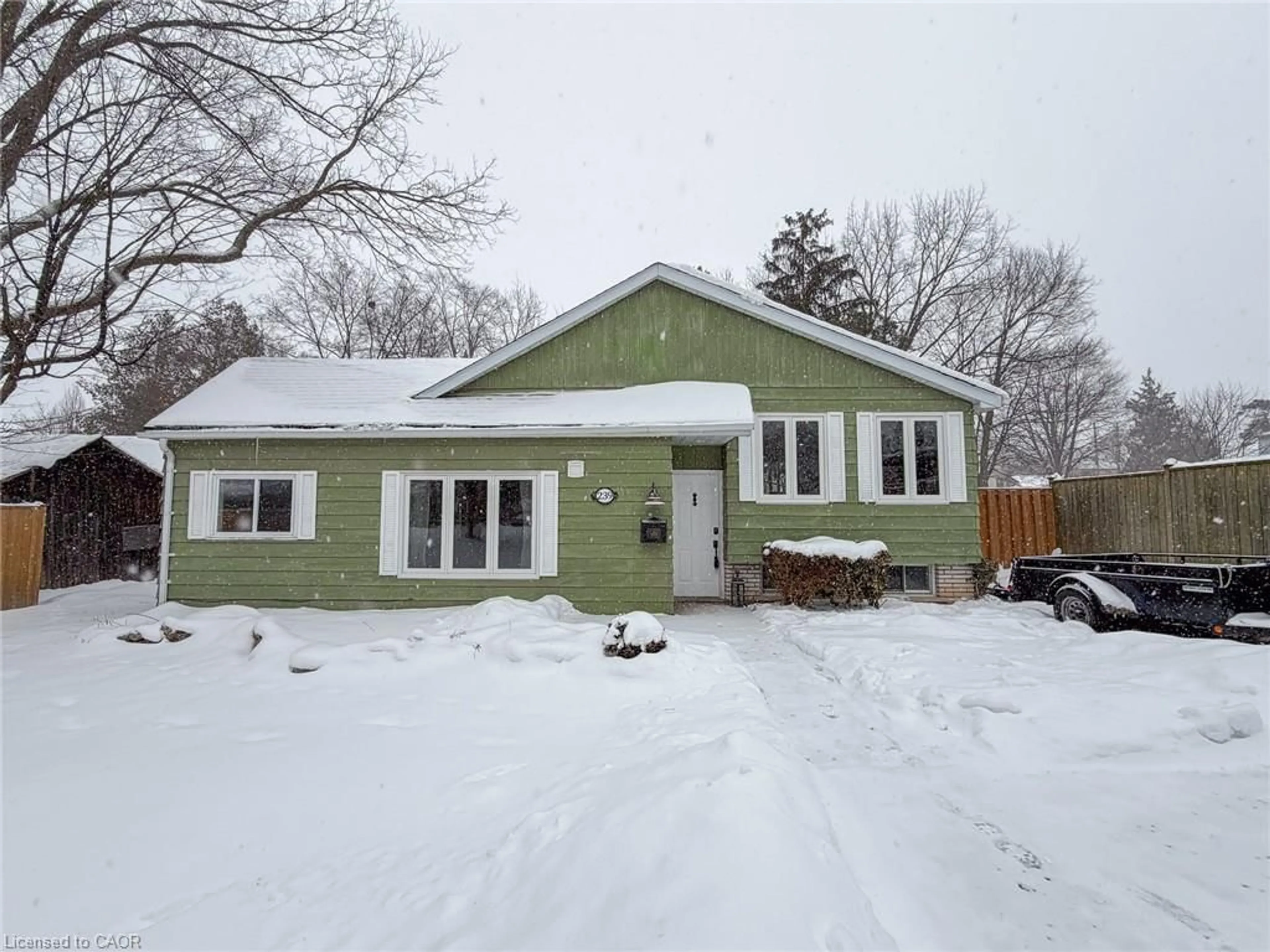 Home with vinyl exterior material, street for 239 Hamilton St, Cambridge Ontario N3H 3C4