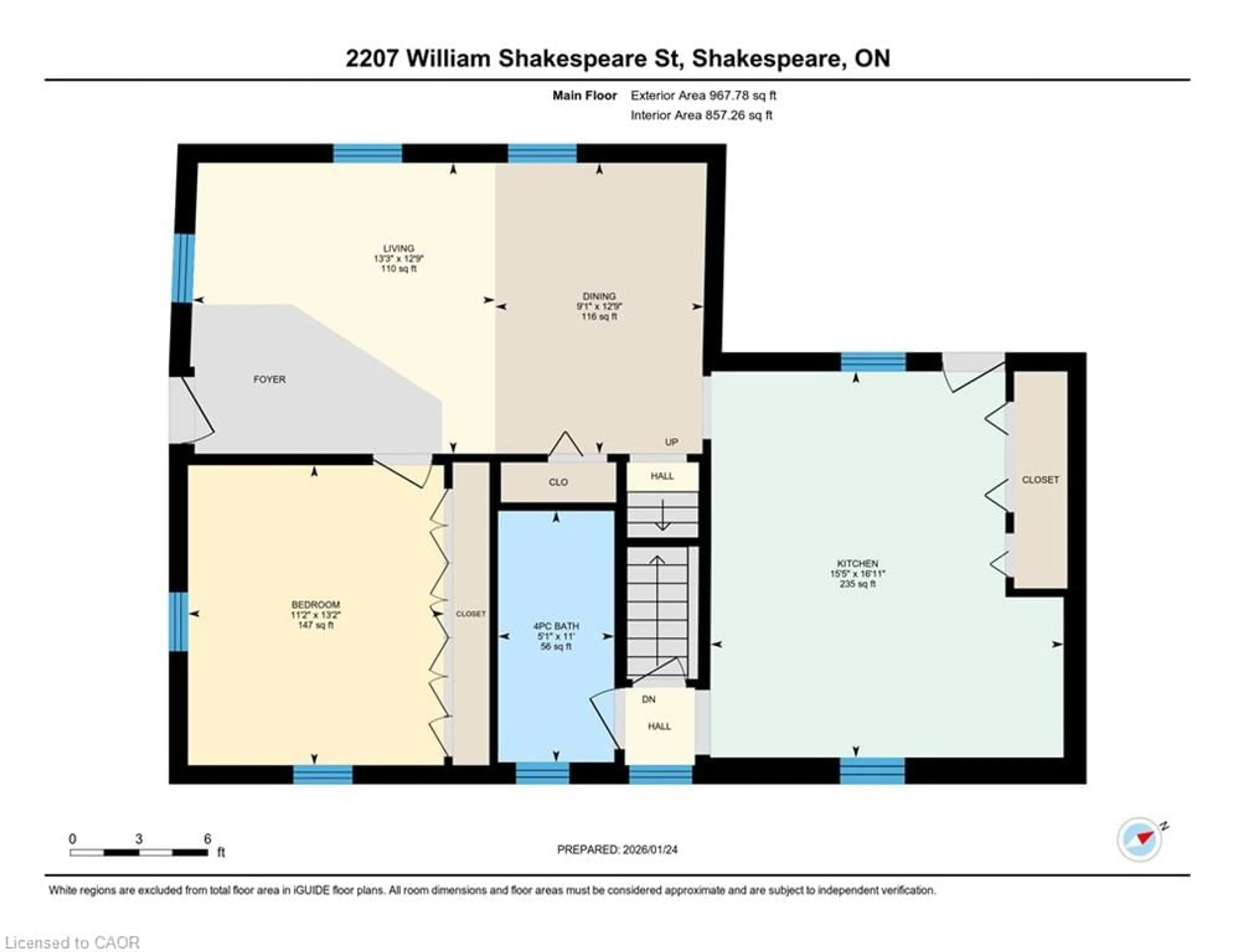 Floor plan for 2207 William Shakespeare St, Shakespeare Ontario N0B 2P0