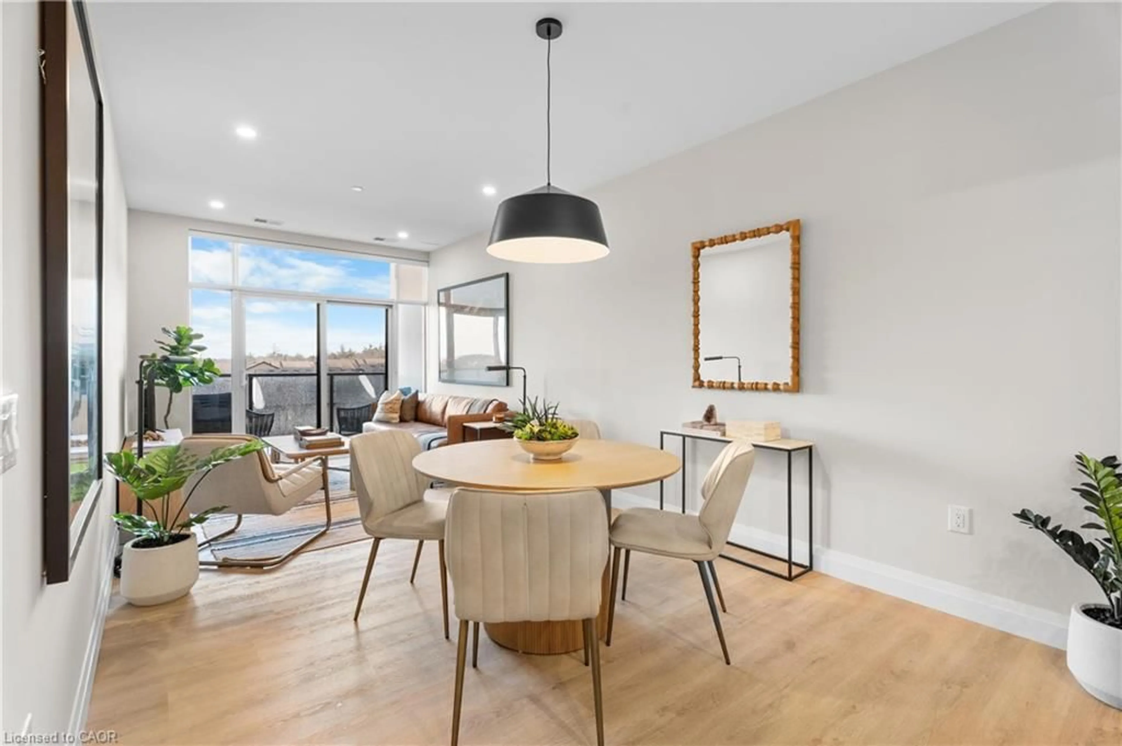 Dining room, wood/laminate floor for 1882 Gordon St #308, Guelph Ontario N1L 0P6