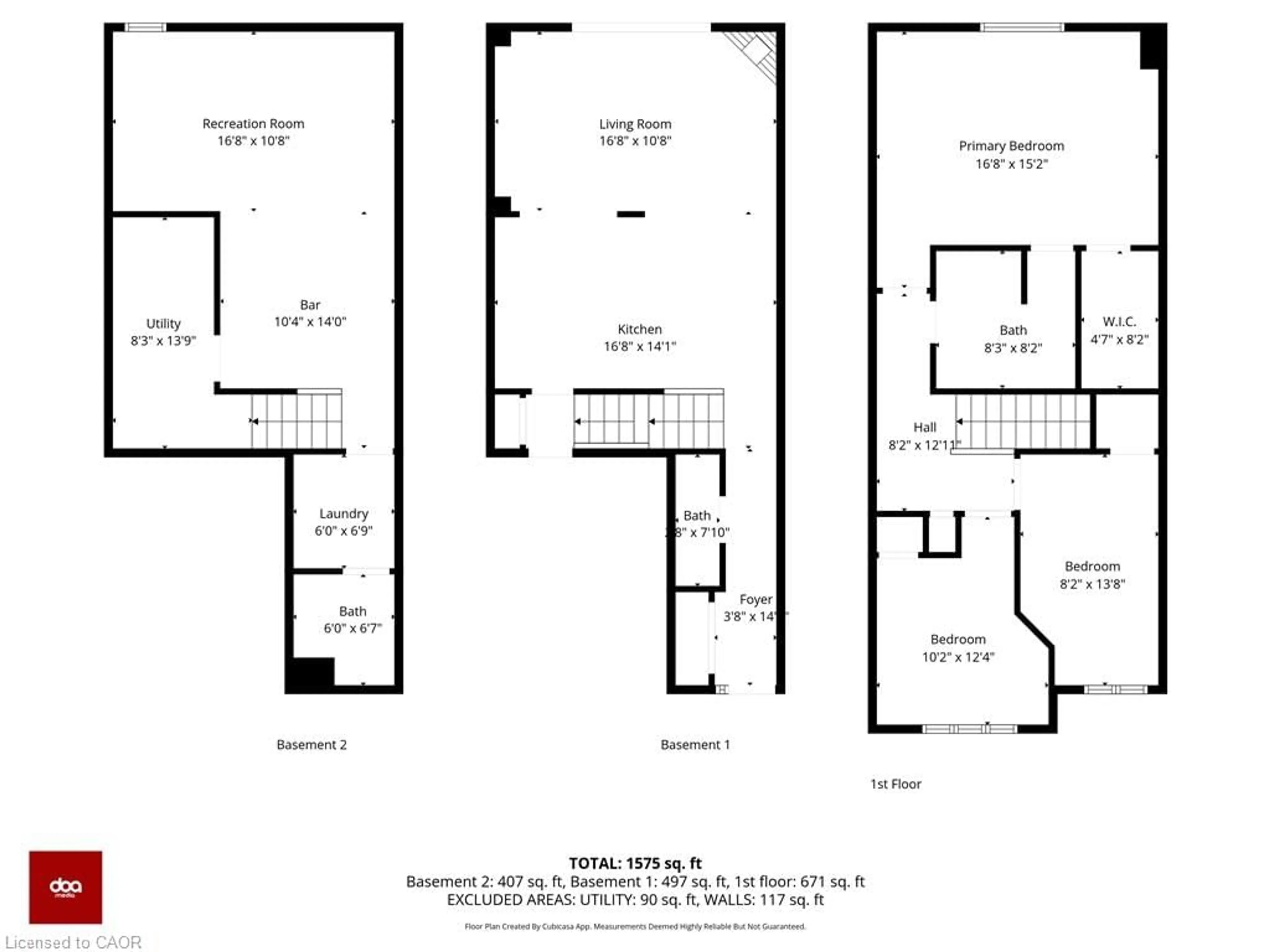 Floor plan for 174 Highbury Dr #11, Stoney Creek Ontario L8J 3T8