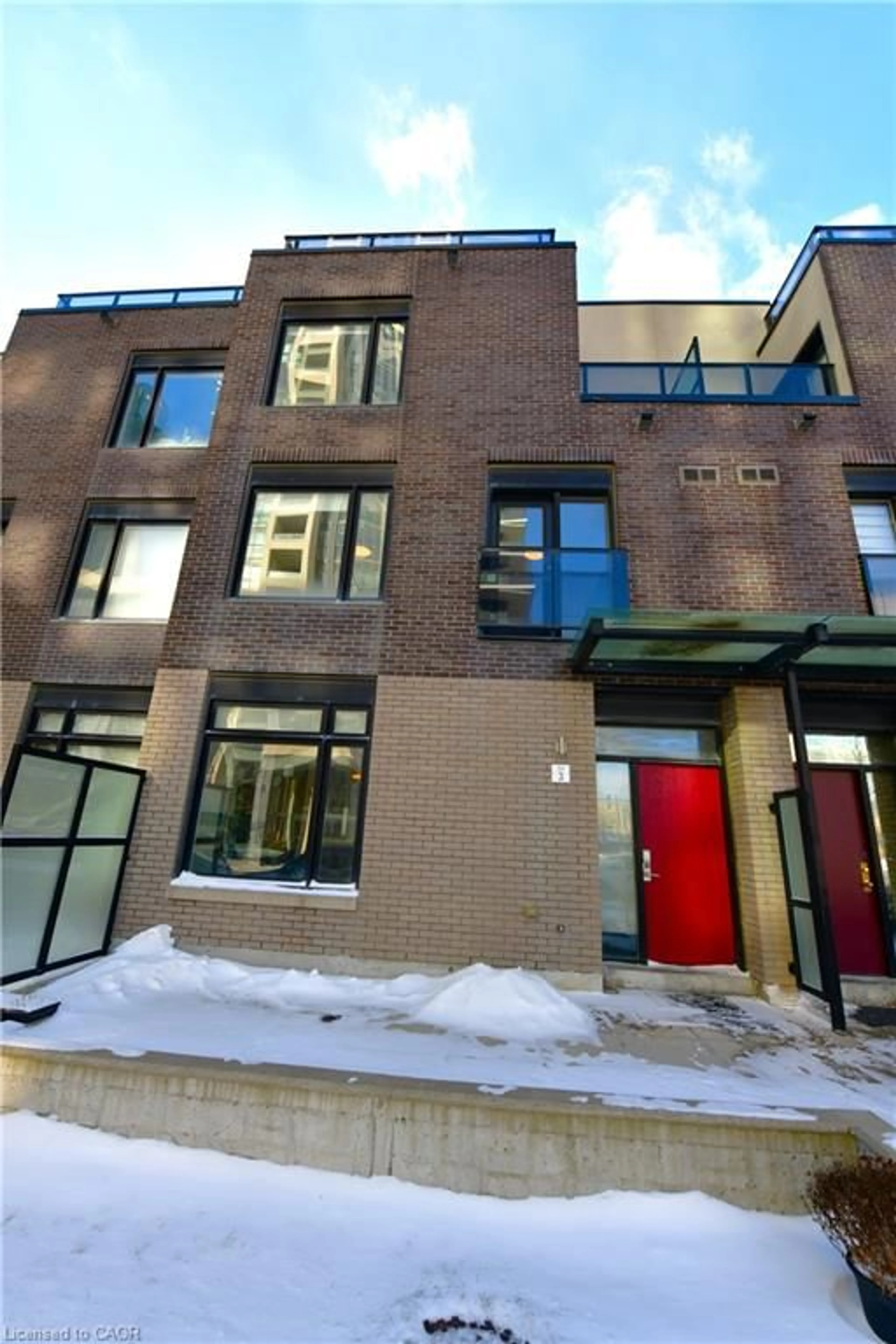 Home with brick exterior material, street for 4080 Parkside Village Dr #3, Mississauga Ontario L5B 0K2