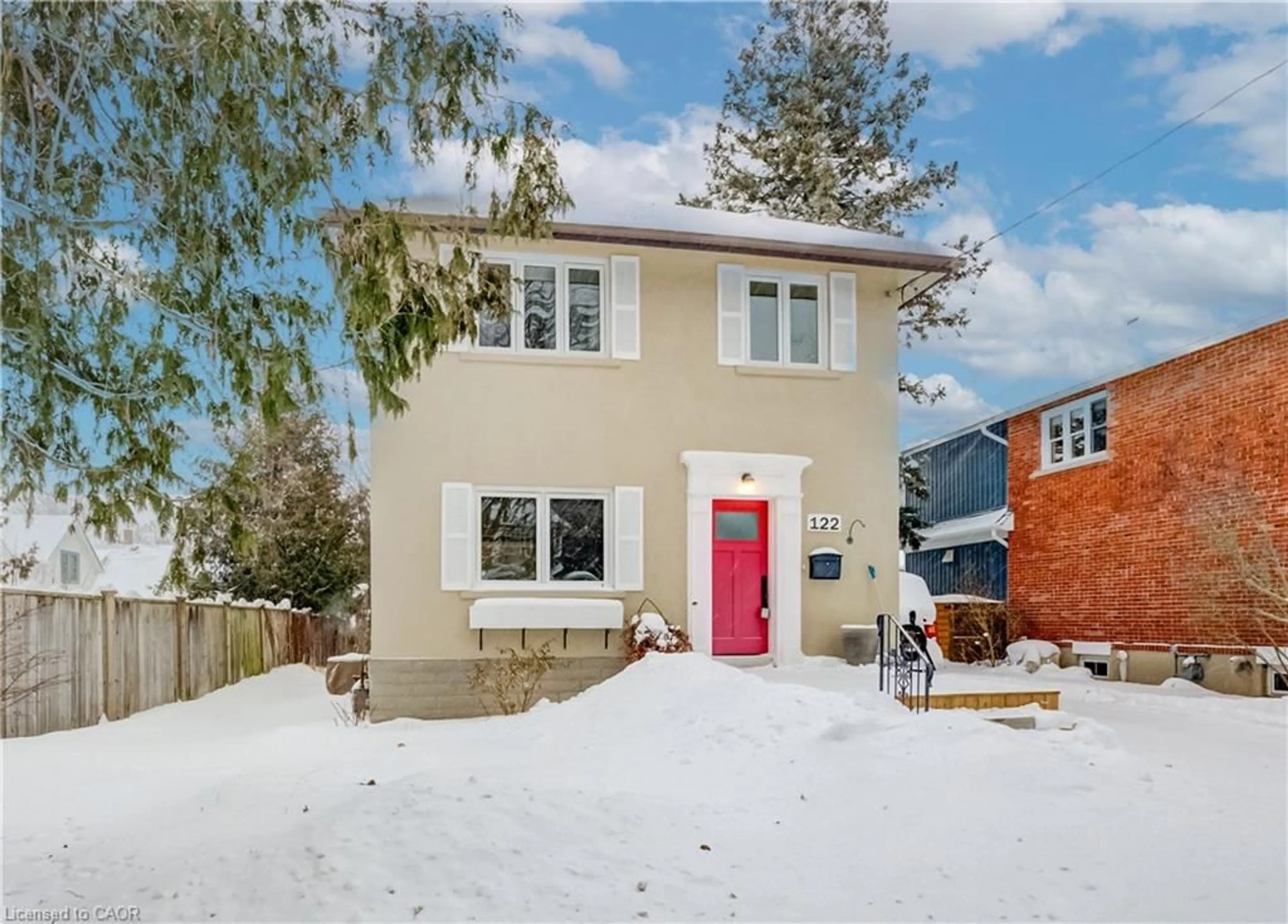 Home with brick exterior material, street for 122 Belmont Ave, Waterloo Ontario N2L 2A9