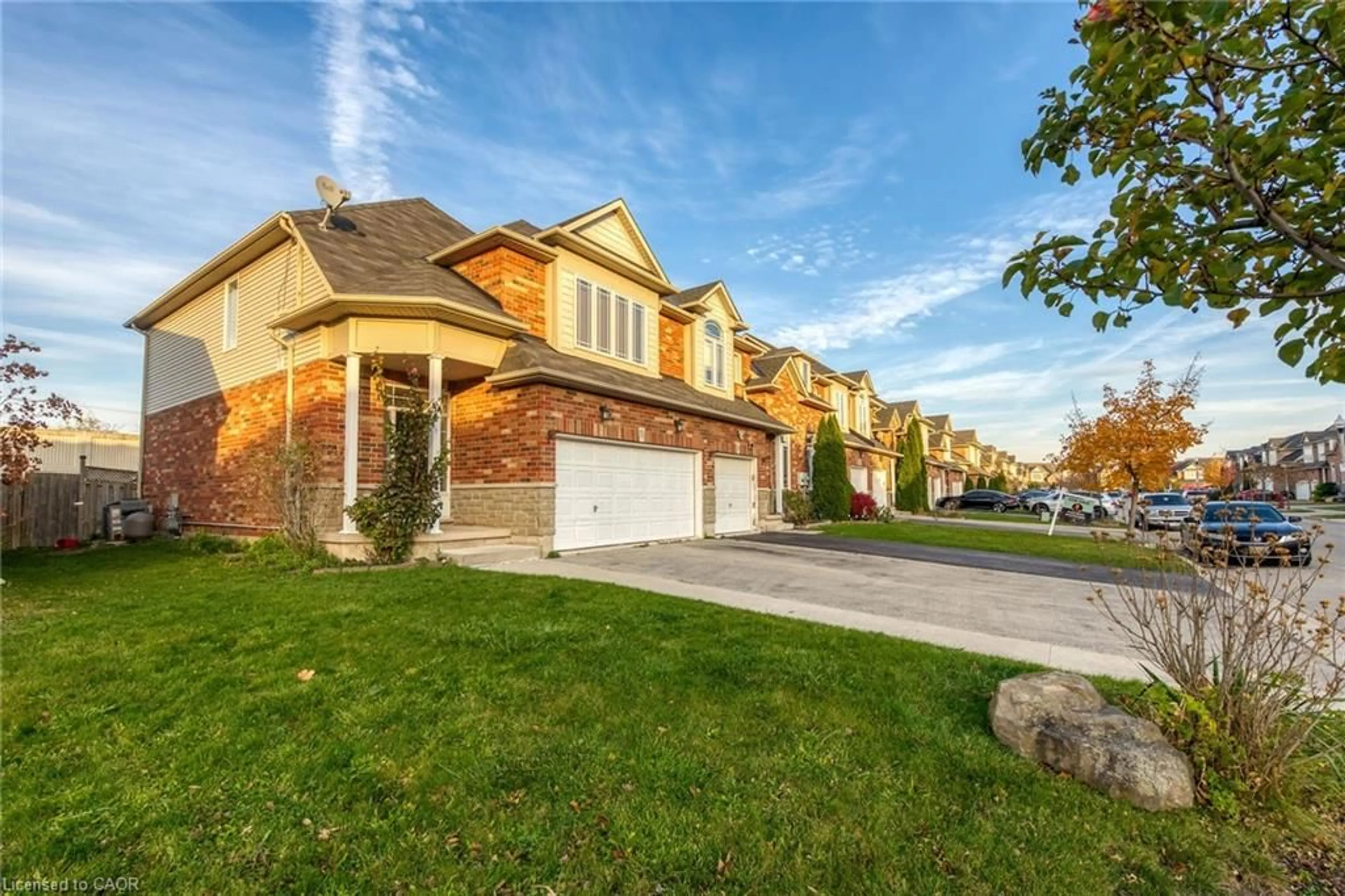 Home with brick exterior material, street for 150 Benziger Lane, Stoney Creek Ontario L8E 6G6
