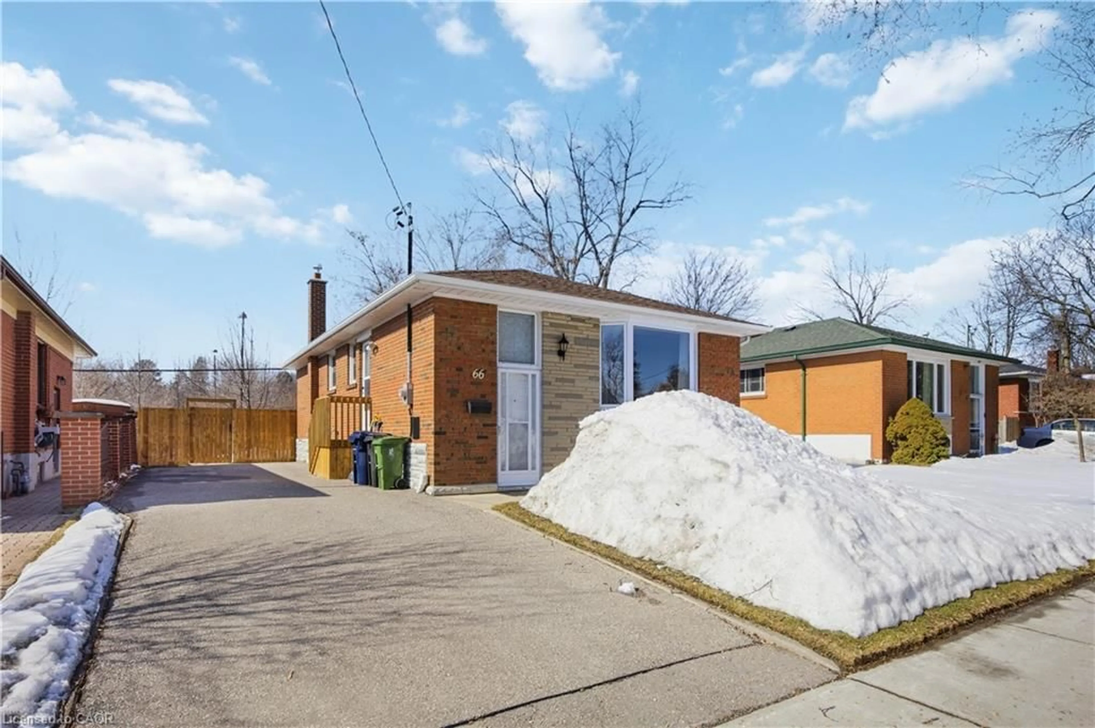 Home with brick exterior material, street for 66 Melchior Dr, Scarborough Ontario M1E 3W5