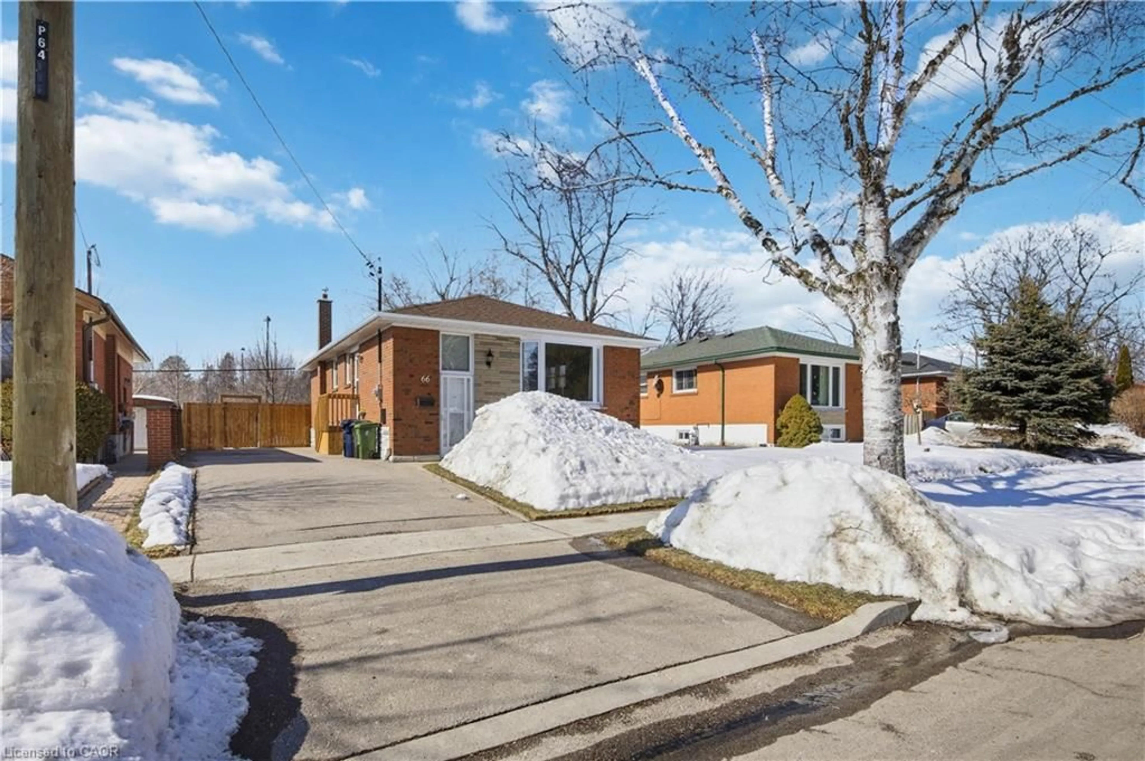 Home with brick exterior material, street for 66 Melchior Dr, Scarborough Ontario M1E 3W5