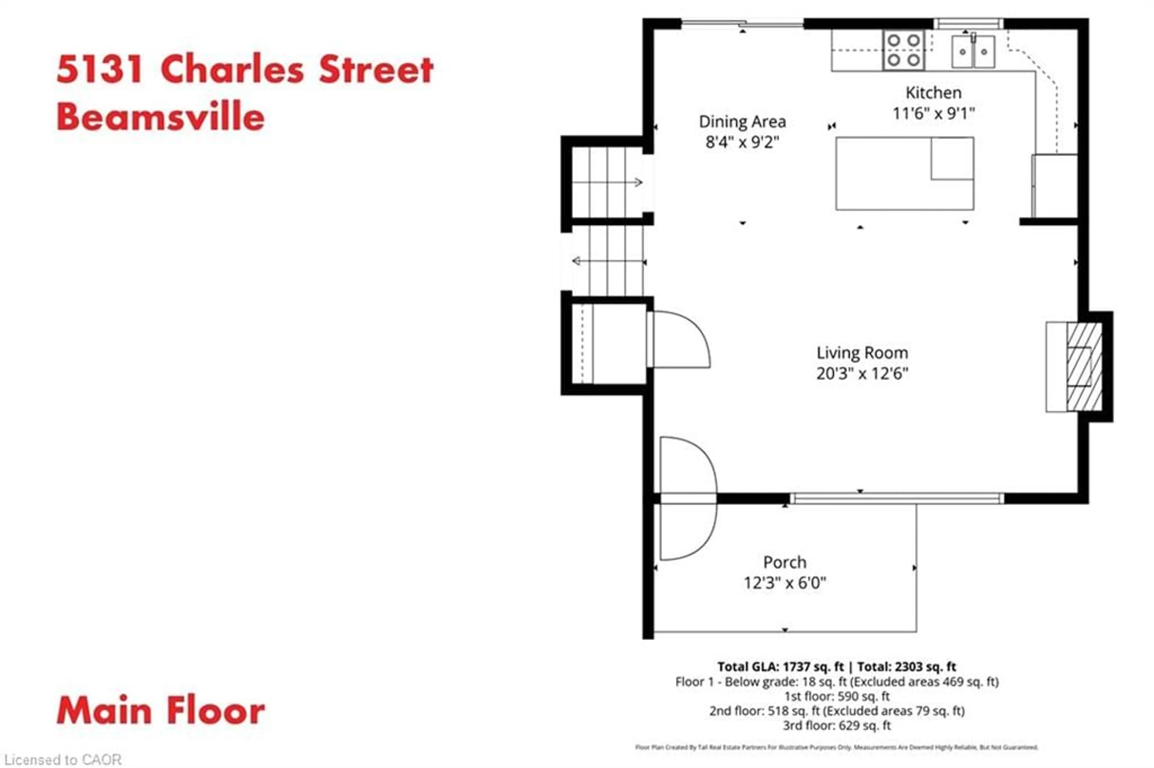 Floor plan for 5131 Charles St, Beamsville Ontario L3J 0K6