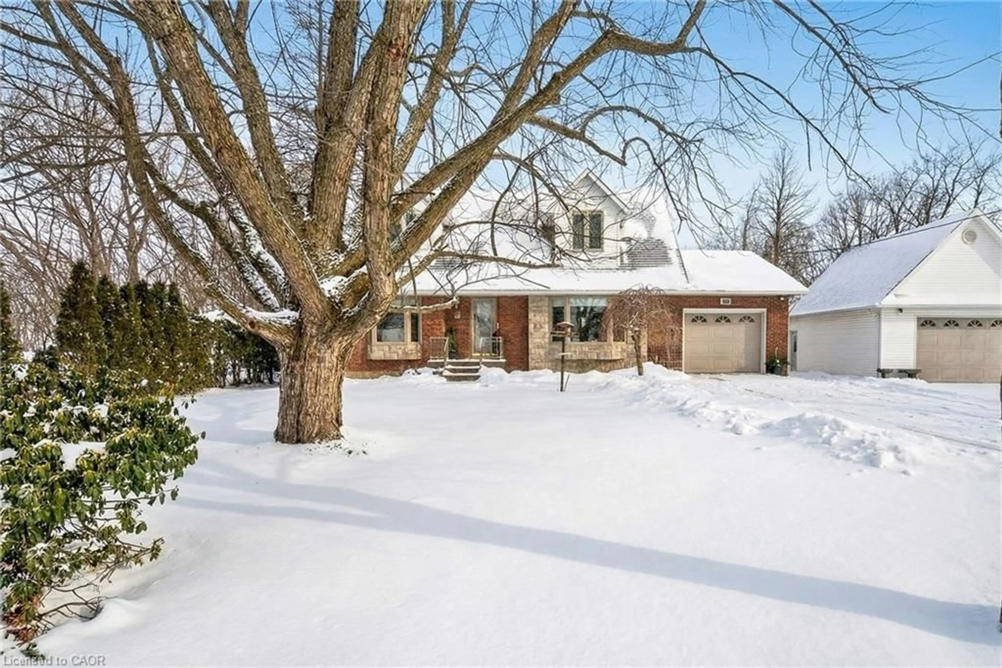 Home with brick exterior material, street for 3076 Grassie Rd, Grassie Ontario L0R 1M0