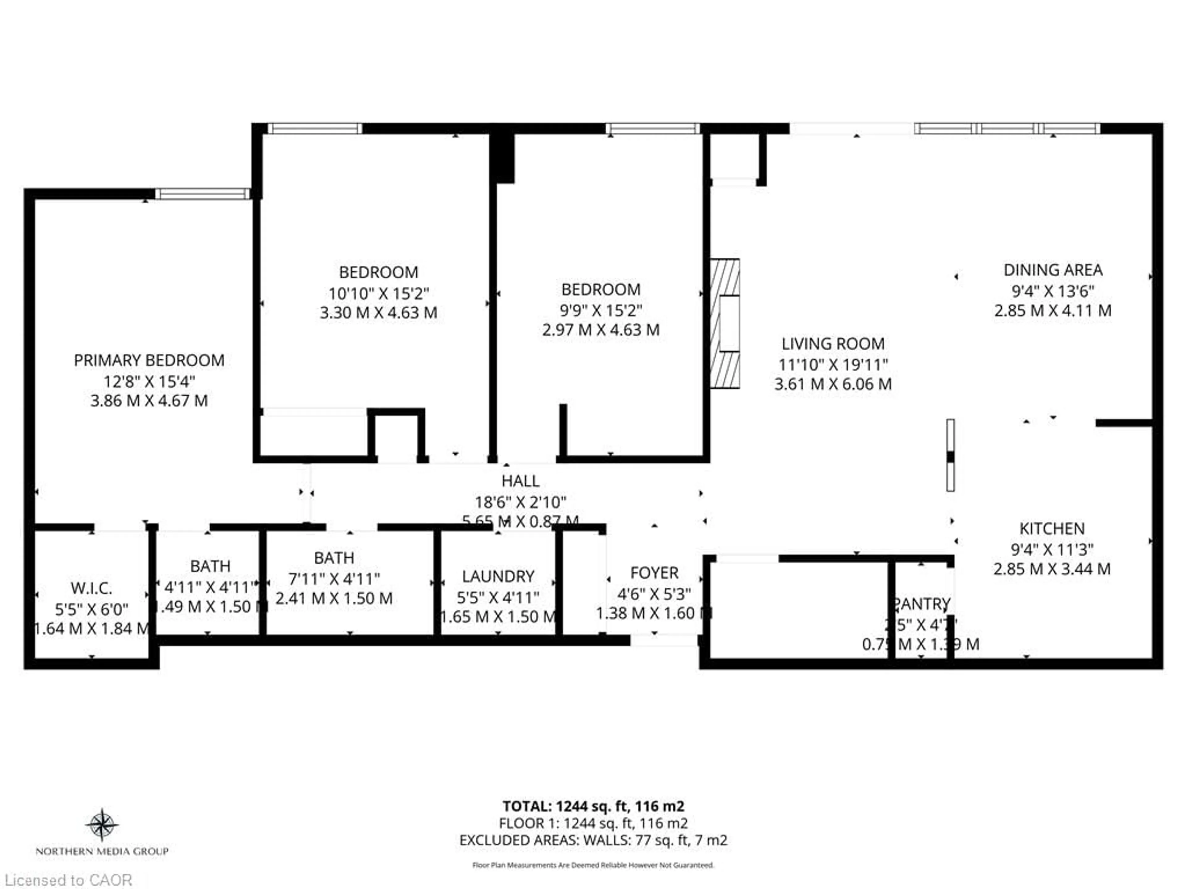 Floor plan for 301 Frances Ave #704, Stoney Creek Ontario L8E 3W6