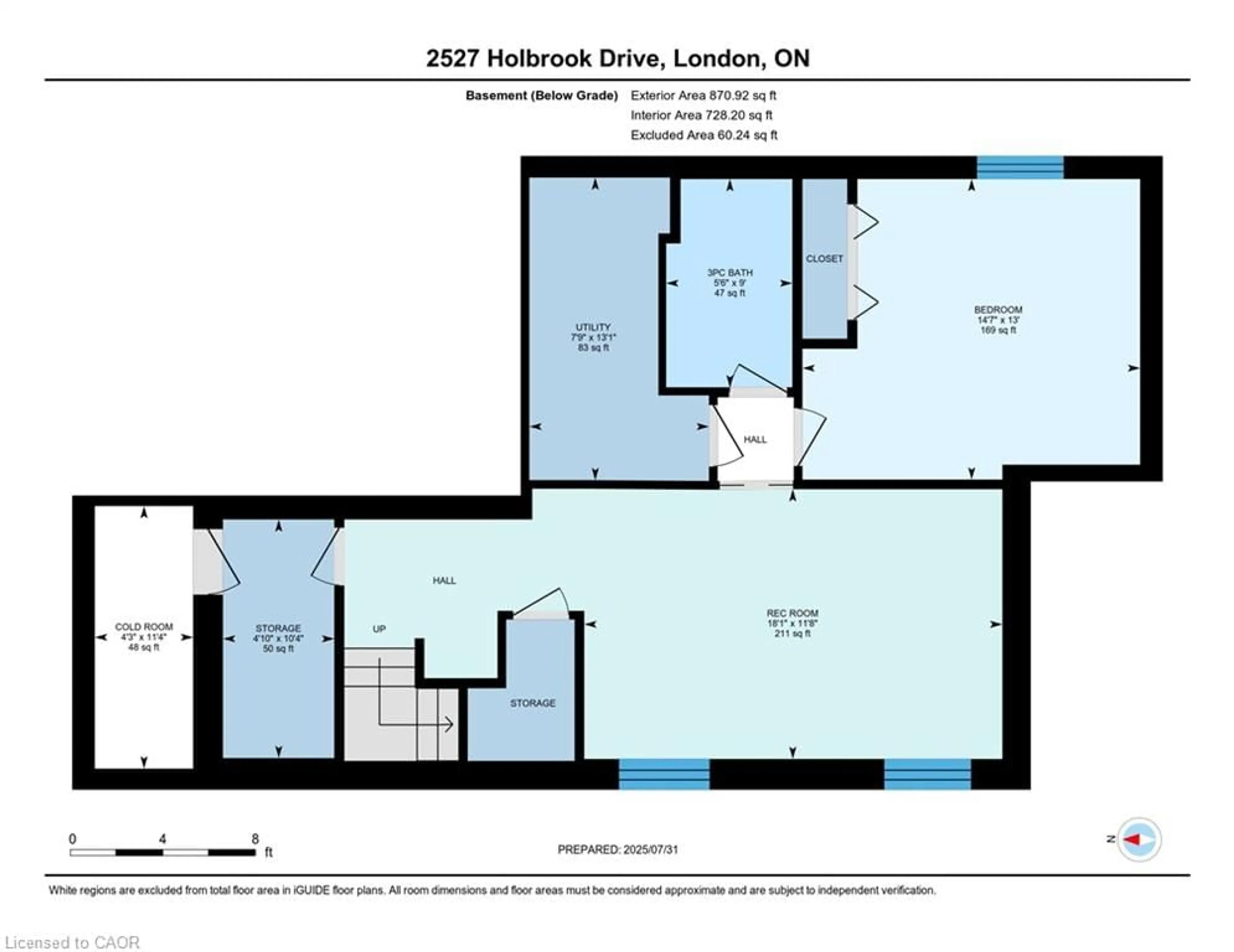 Floor plan for 2527 Holbrook Dr, London Ontario N6M 0E8