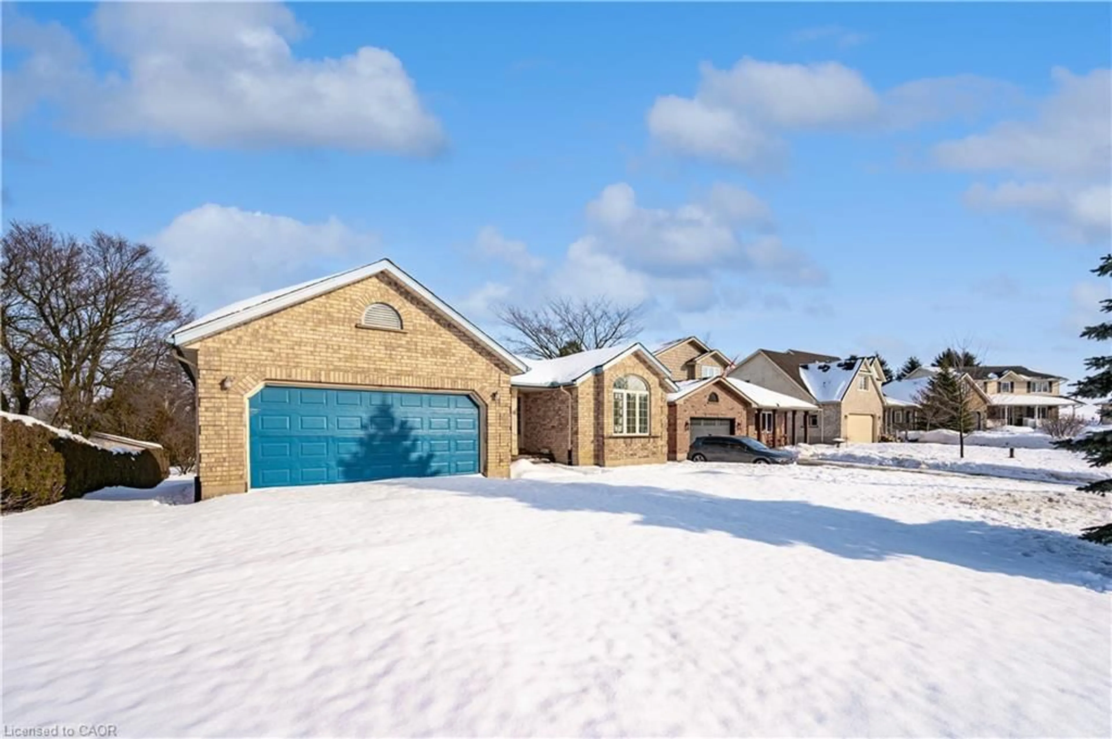 Home with brick exterior material, street for 17 Bonniewood Dr, Drayton Ontario N0G 1P0