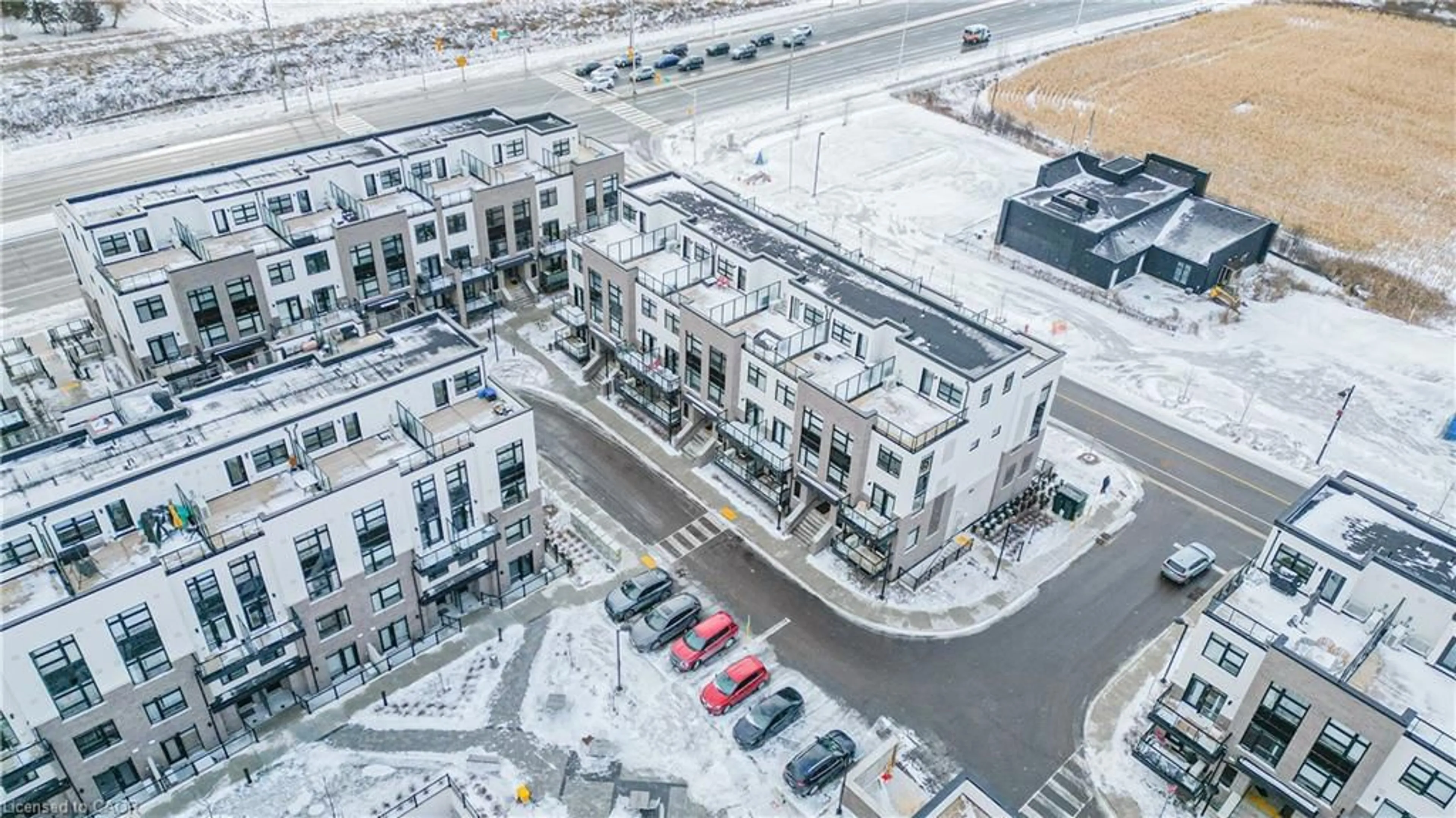 A pic from outside/outdoor area/front of a property/back of a property/a pic from drone, unknown for 1589 Rose Way, Milton Ontario L9E 0J2