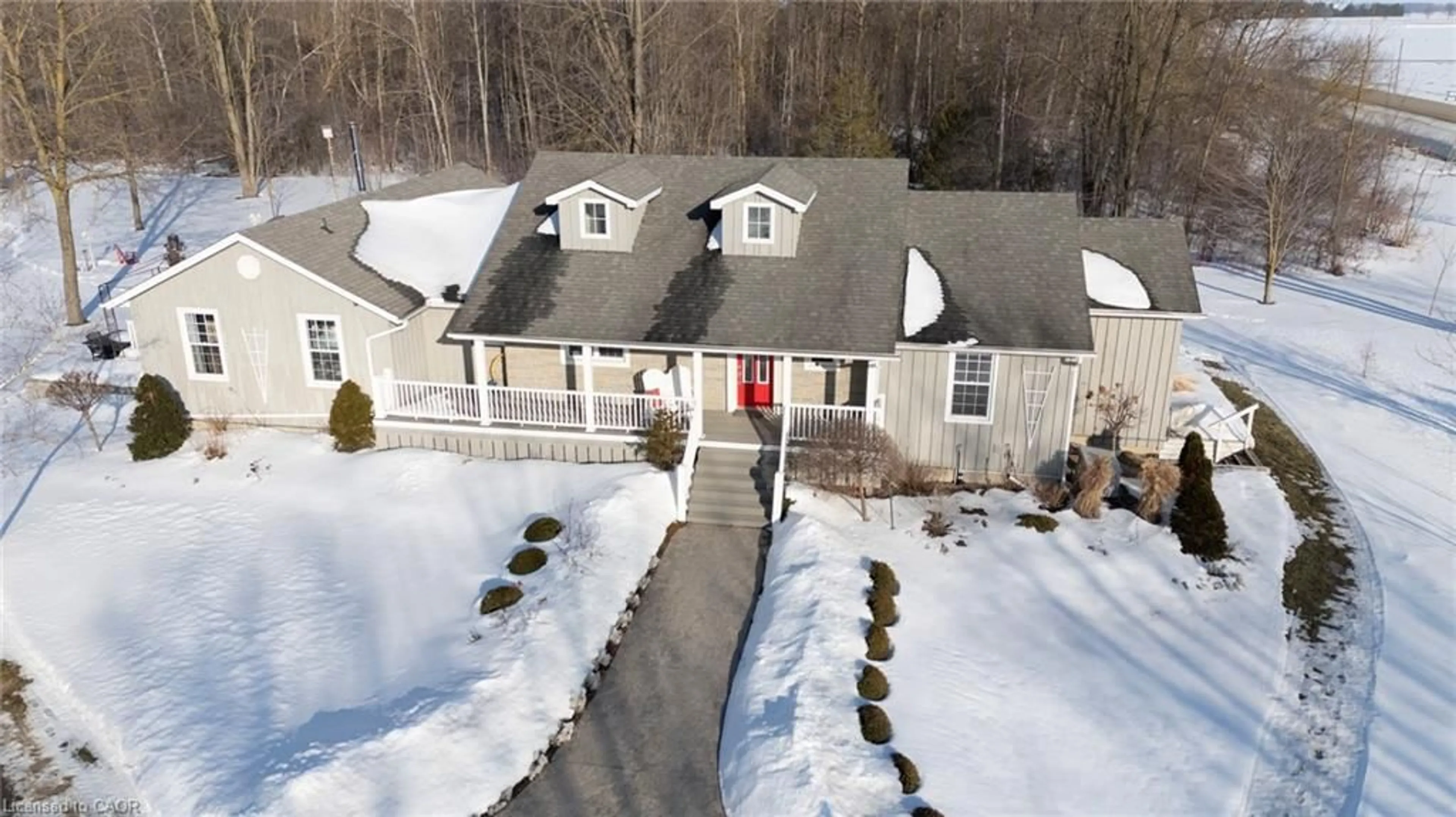 A pic from outside/outdoor area/front of a property/back of a property/a pic from drone, unknown for 2698 Line 47, Gads Hill Ontario N0K 1J0