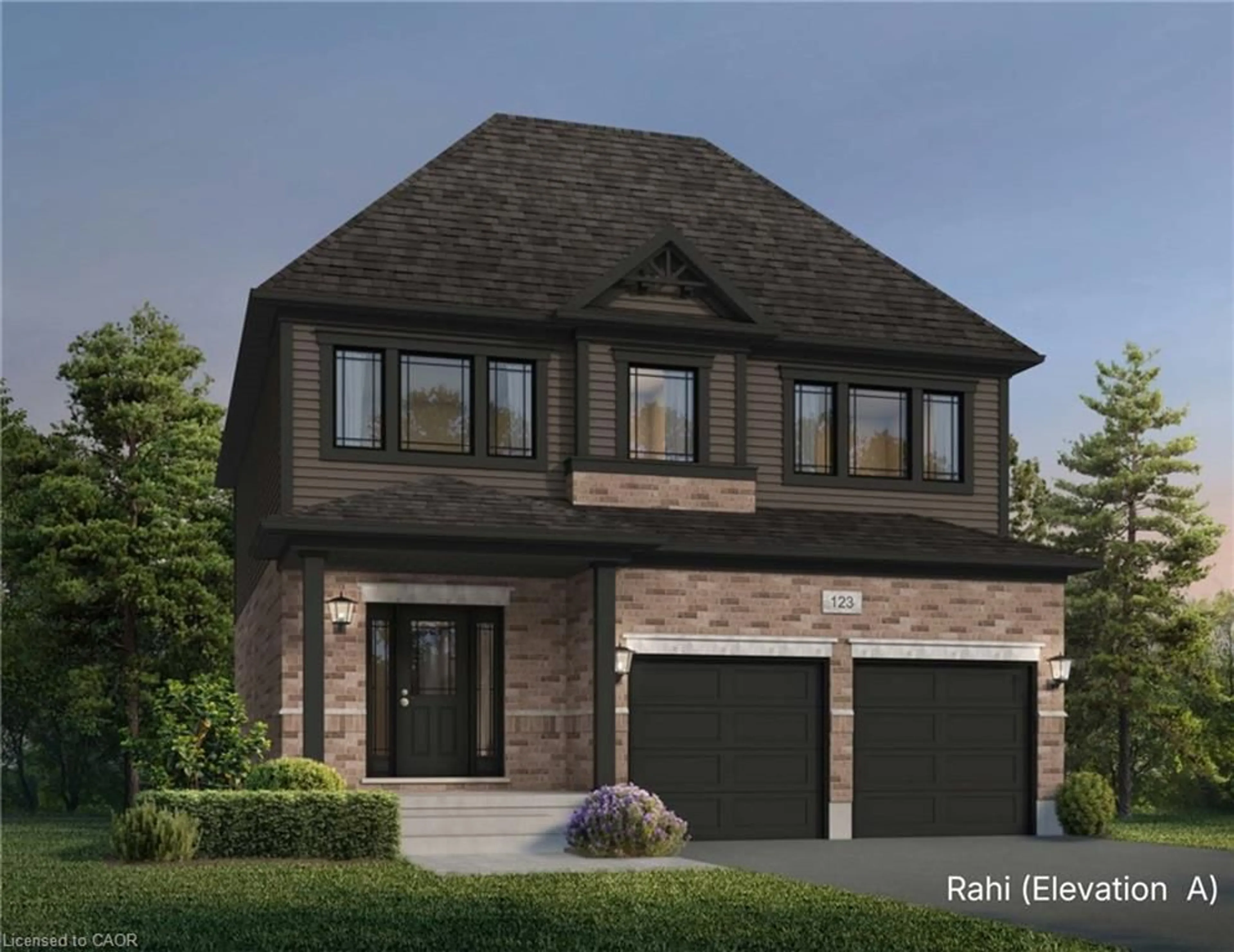 Home with brick exterior material, street for 20 Allegro Common, Cambridge Ontario N3C 1A5