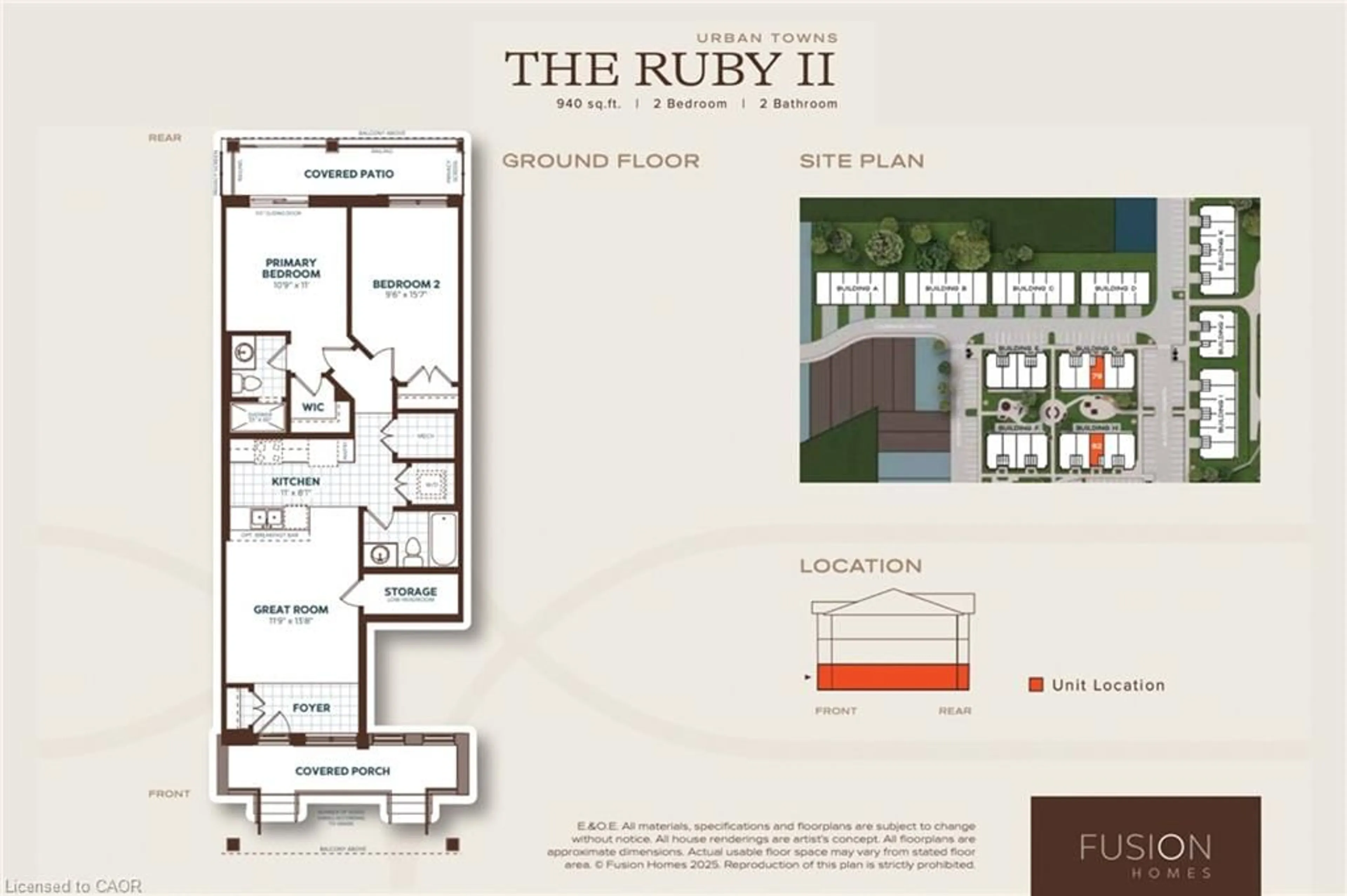 Floor plan for 7-53 Allegro Common, Cambridge Ontario N3C 1A5
