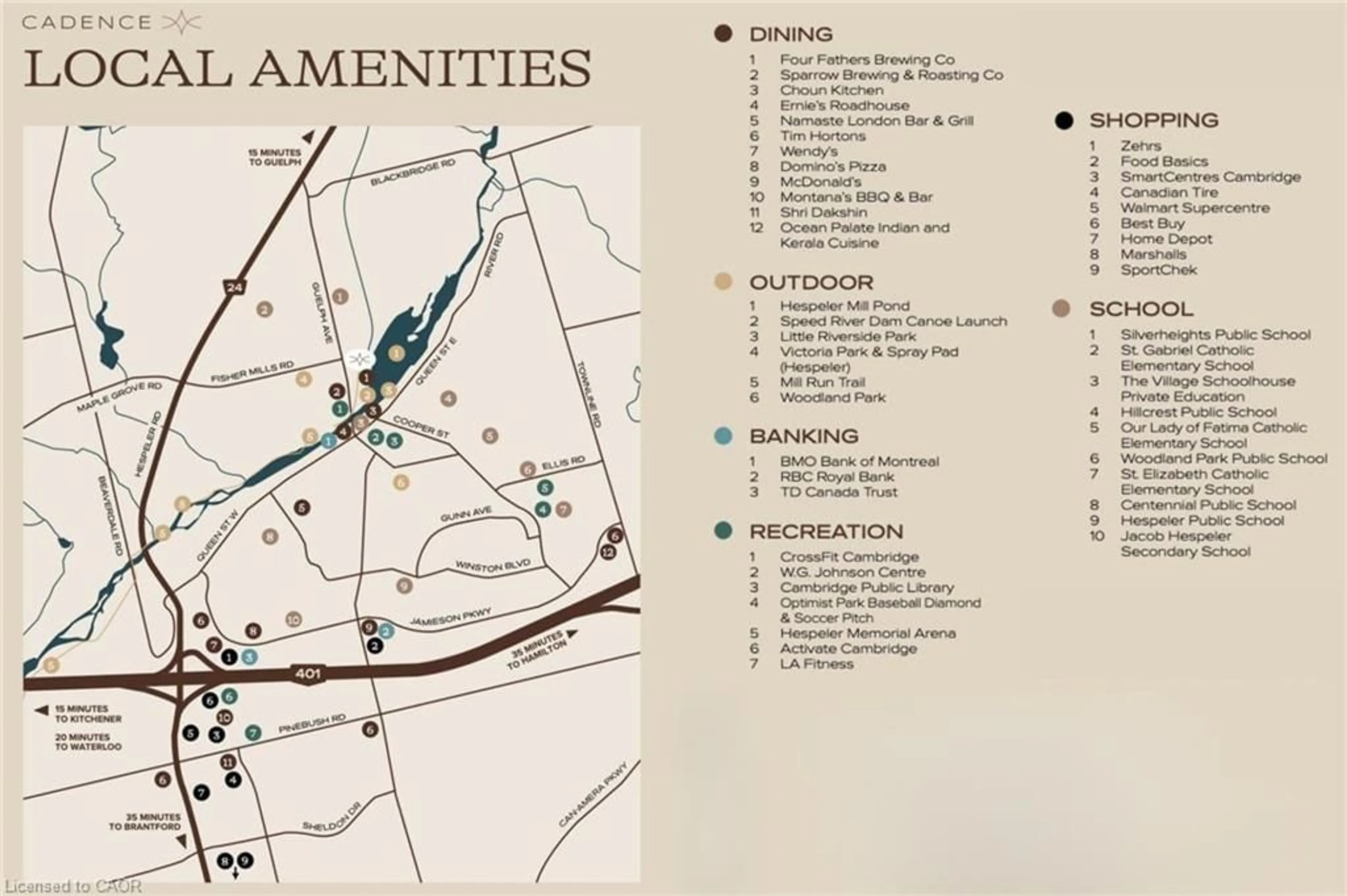 Picture of a map for 7-53 Allegro Common, Cambridge Ontario N3C 1A5