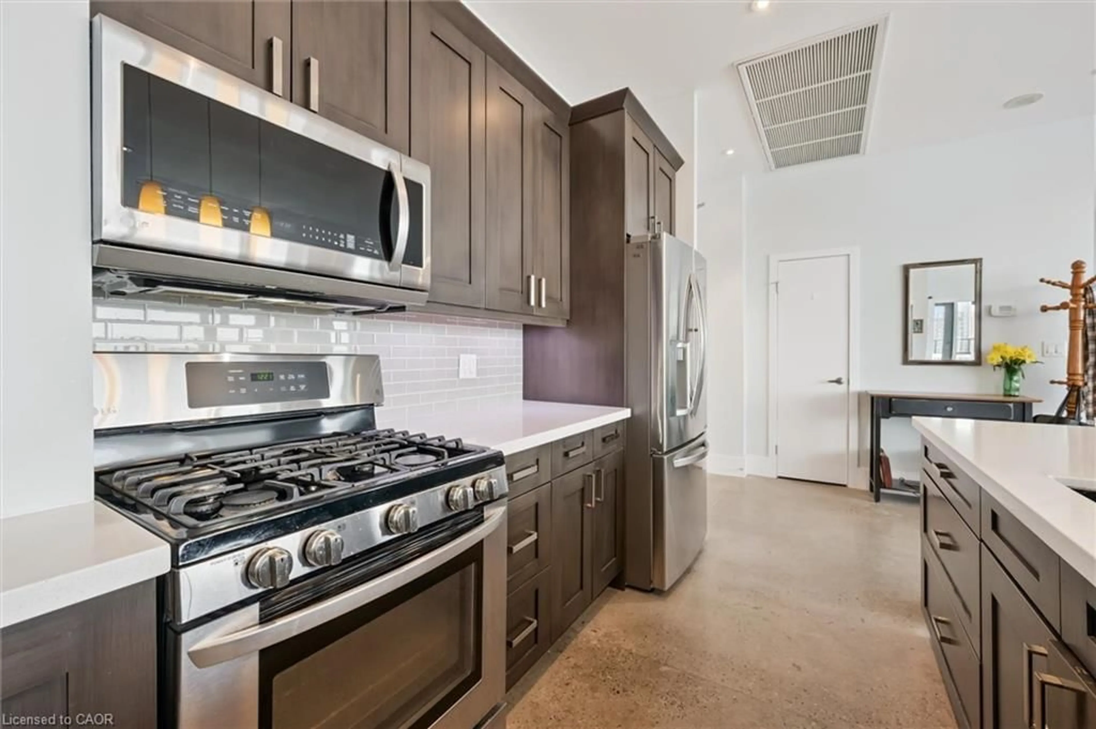 Standard kitchen, ceramic/tile floor for 1 Victoria St #1904, Kitchener Ontario N2G 0B5