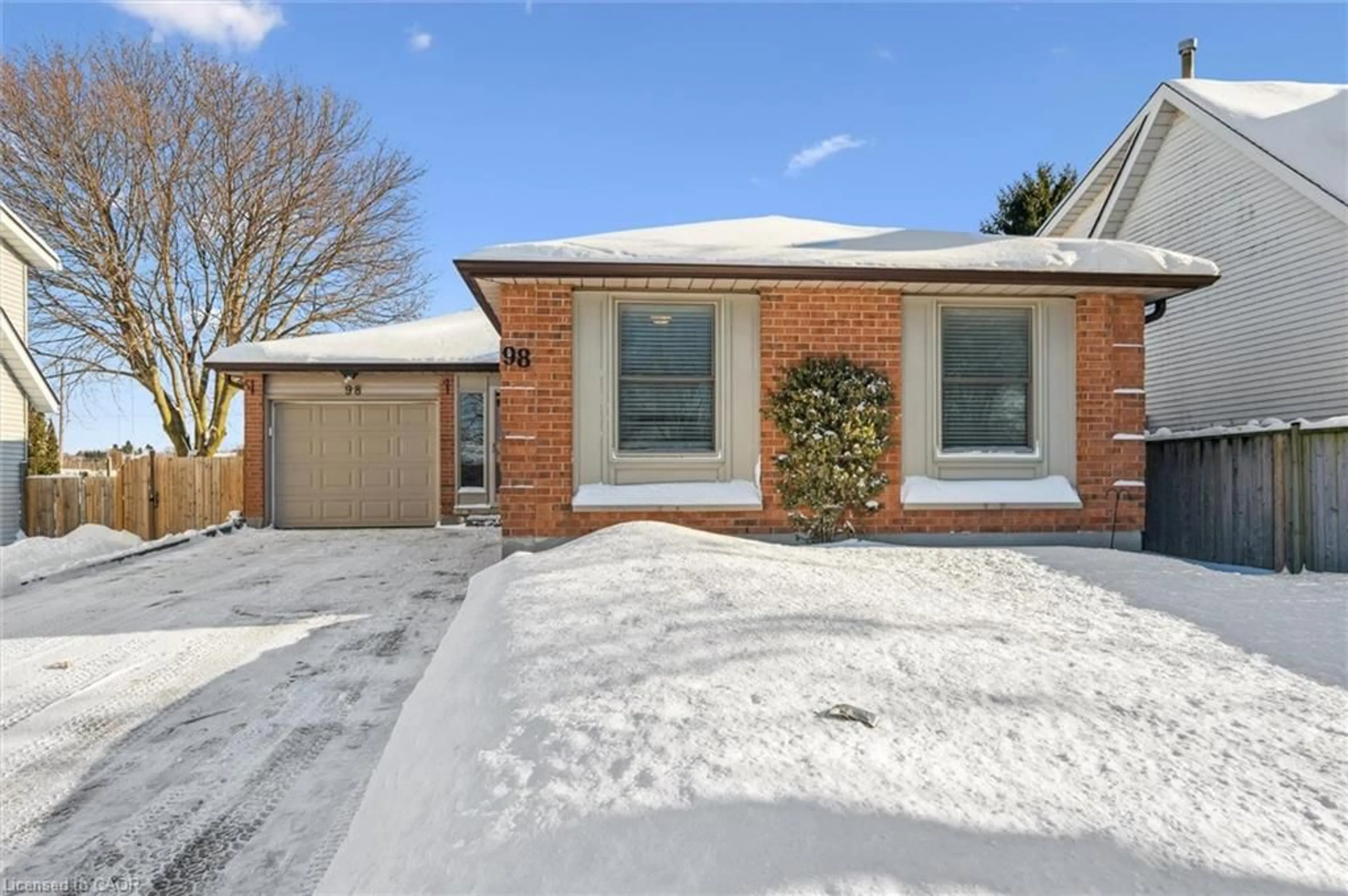 Home with brick exterior material, street for 98 Peachtree Cres, Cambridge Ontario N1S 4W3
