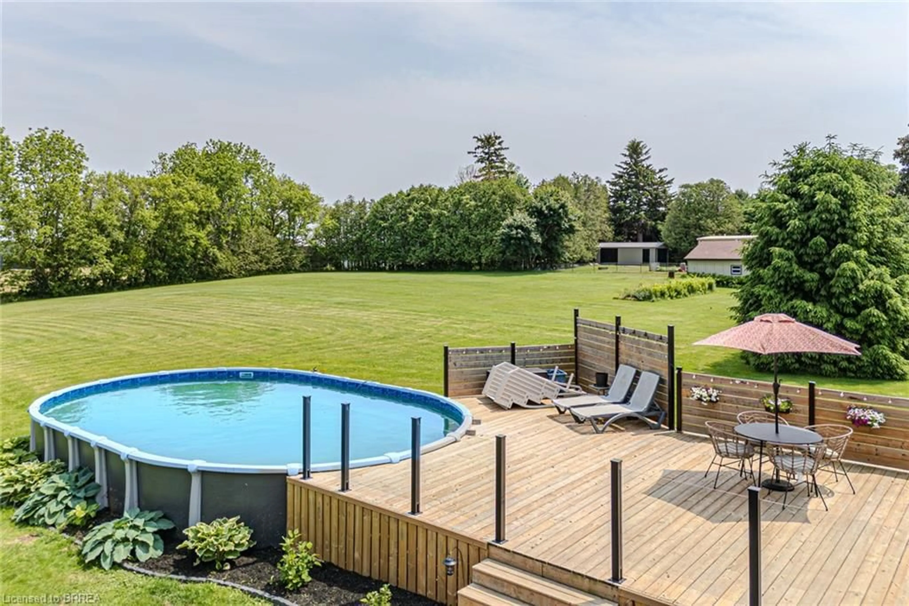 A pic from outside/outdoor area/front of a property/back of a property/a pic from drone, water/lake/river/ocean view for 836 Mount Pleasant Rd, Mount Pleasant Ontario N3T 5L5