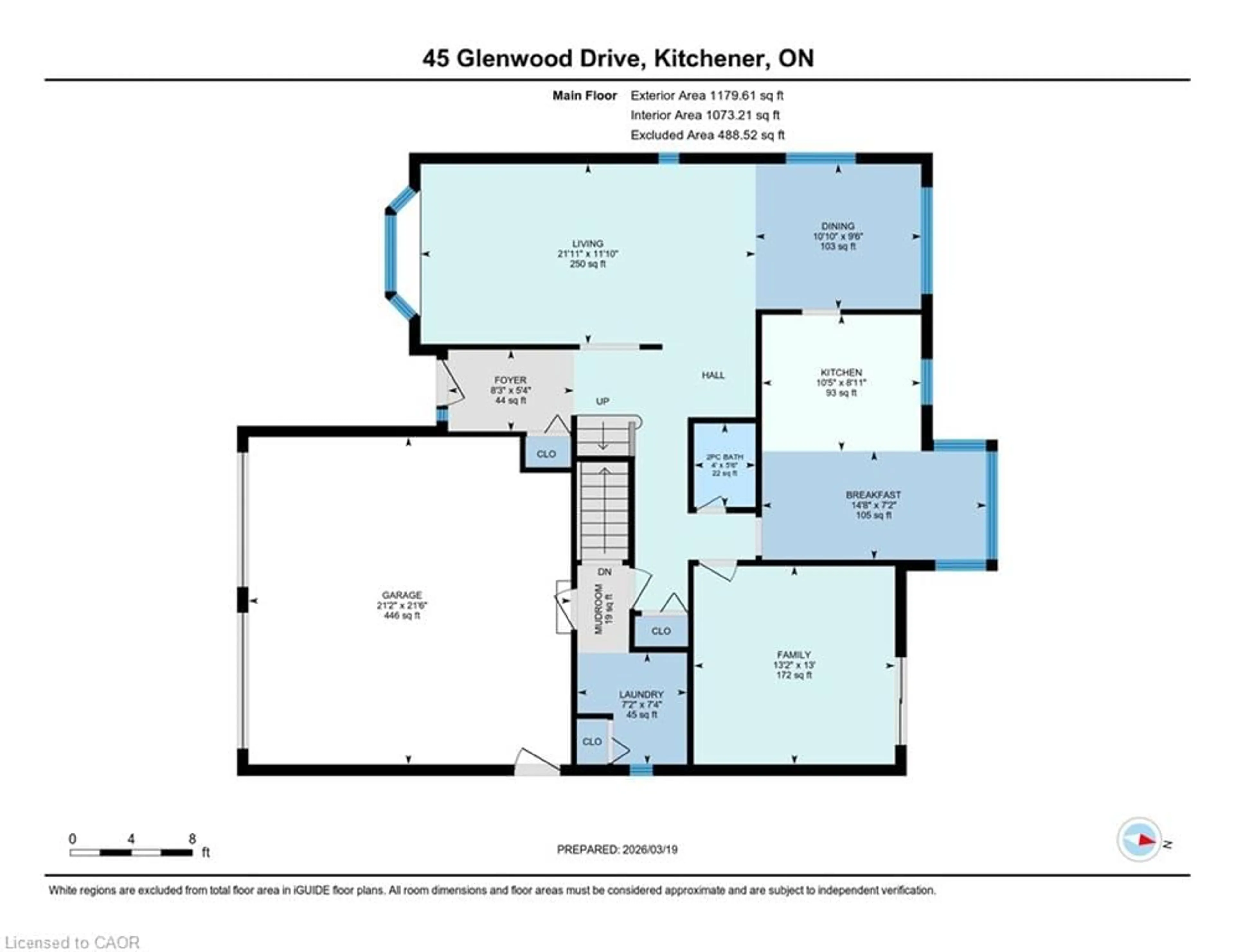 Floor plan for 54 Glenwood Dr, Kitchener Ontario N2A 1H7
