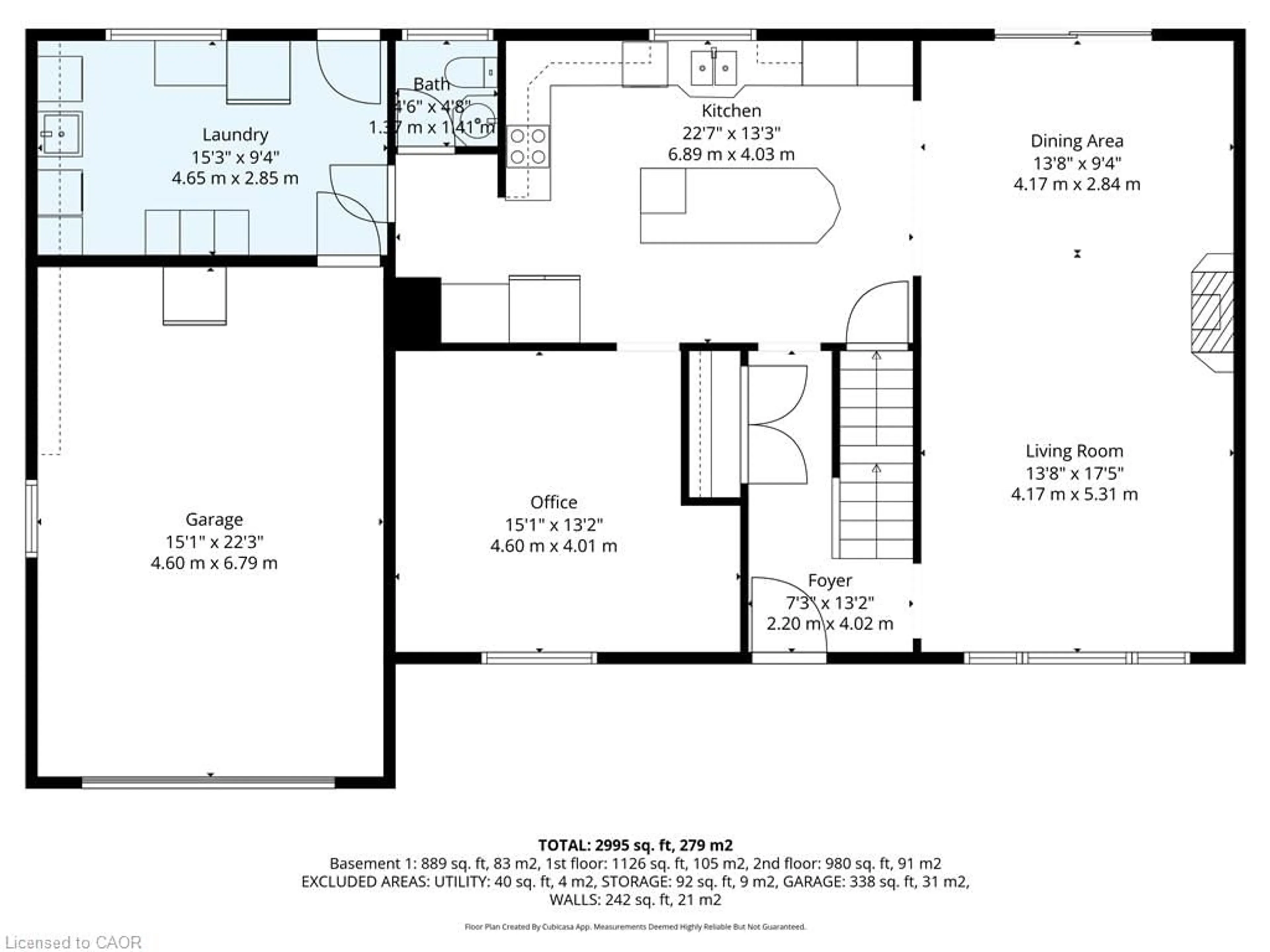 Floor plan for 39 Sunset Dr, Simcoe Ontario N3Y 4G2