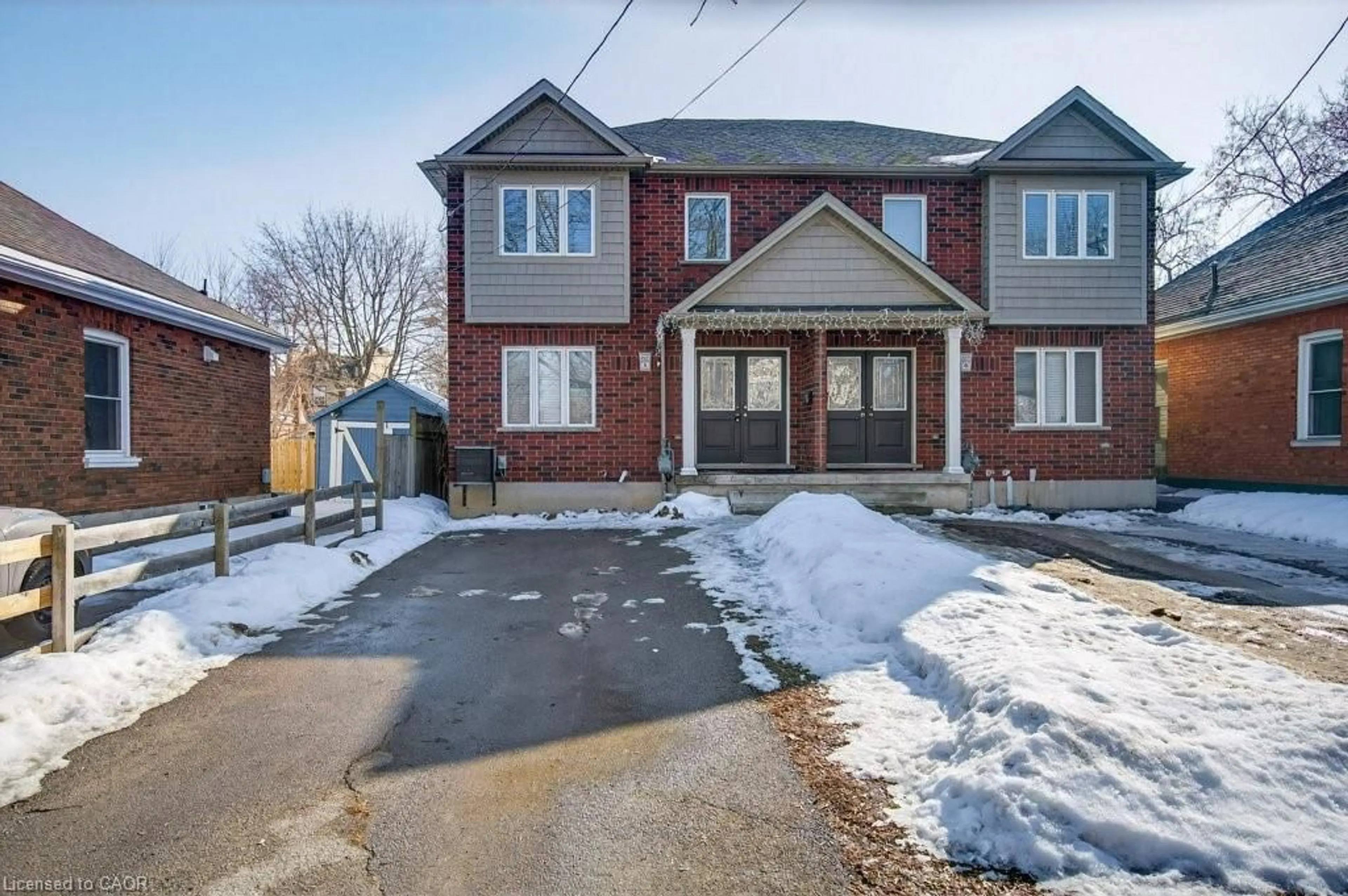 Home with brick exterior material, street for 205A Marlborough St, Brantford Ontario N3S 4T2