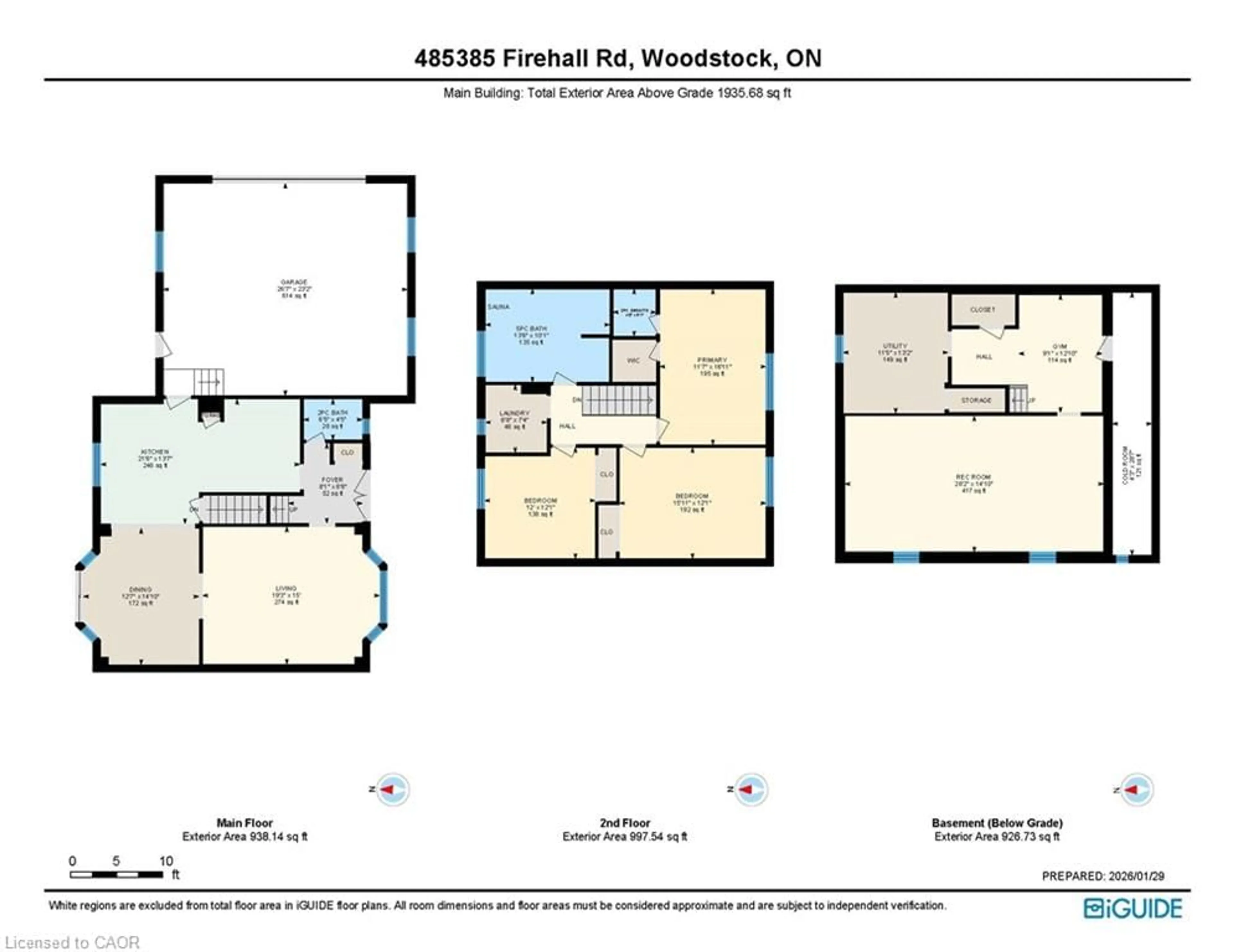 Floor plan for 485385 Firehall Rd, Woodstock Ontario N4S 7V8