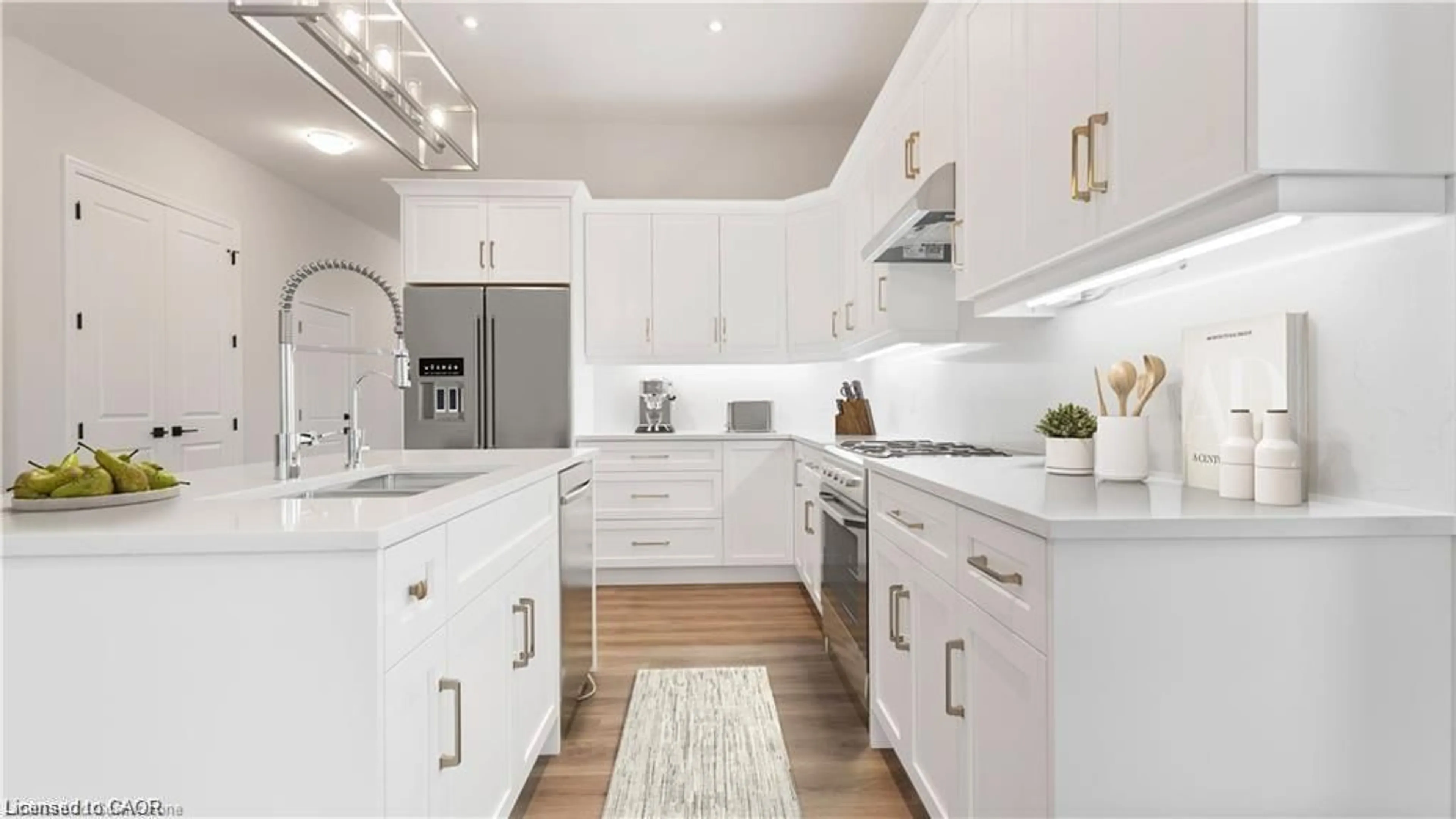 Open concept kitchen, ceramic/tile floor for 255 Ladyslipper Dr, Waterloo Ontario N2V 0C3