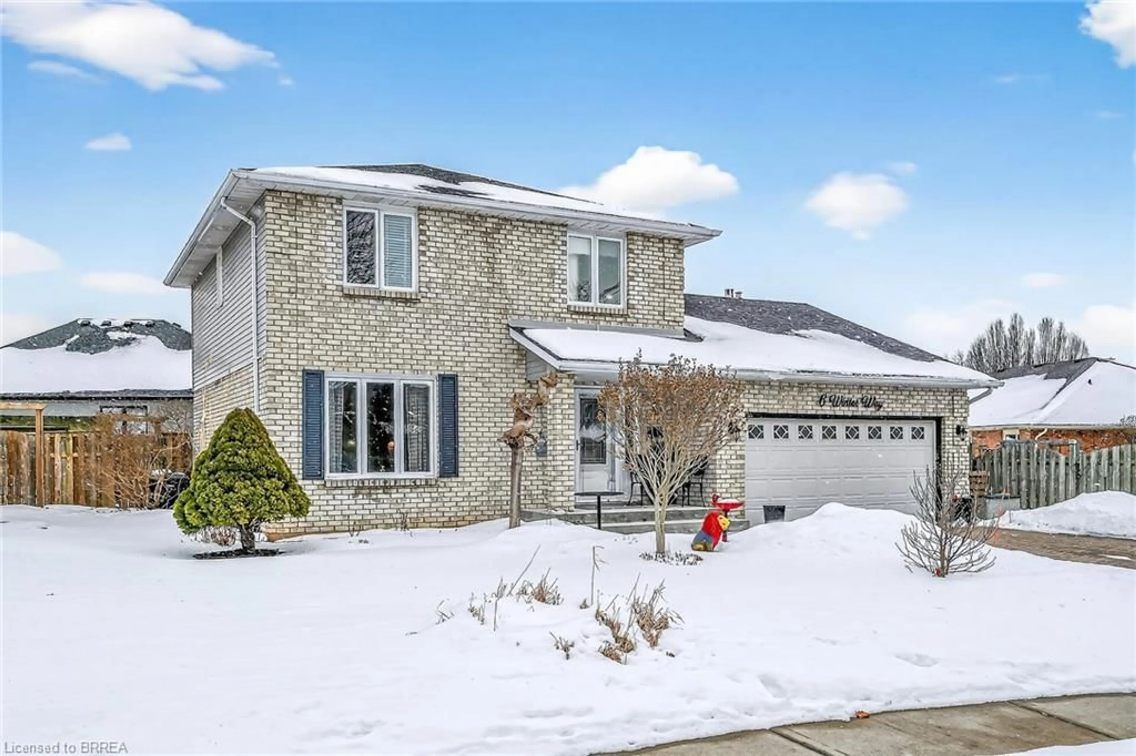 Home with brick exterior material, street for 6 Winter Way, Brantford Ontario N3T 6E6