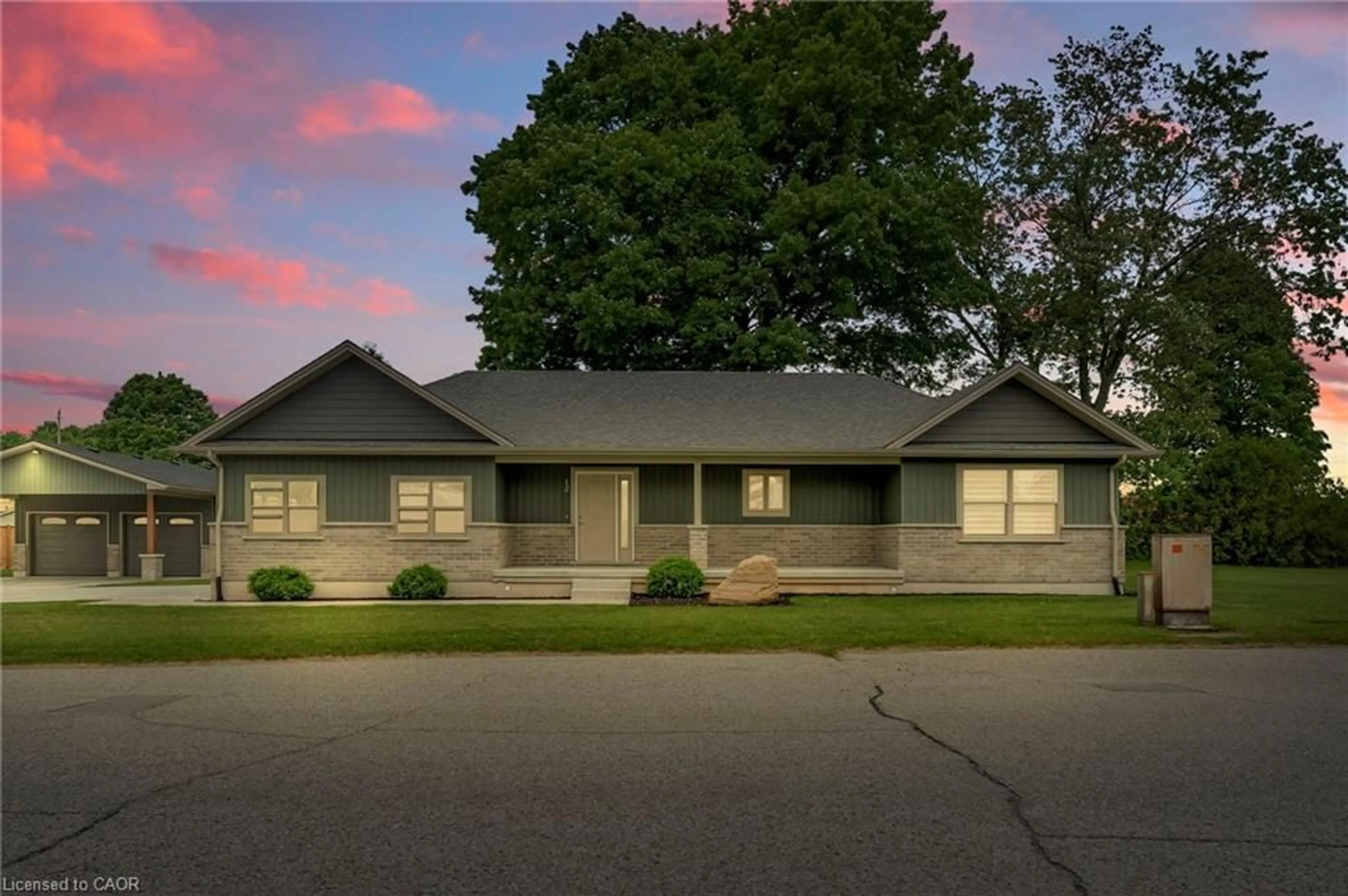 Home with vinyl exterior material, street for 12 Albert St, Langton Ontario N5V 2L8